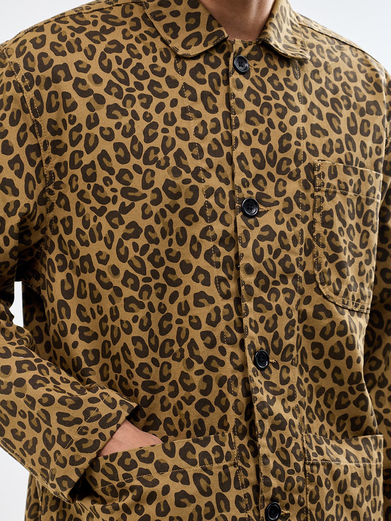 Organic Cotton Leopard Easy Chef Shirt
