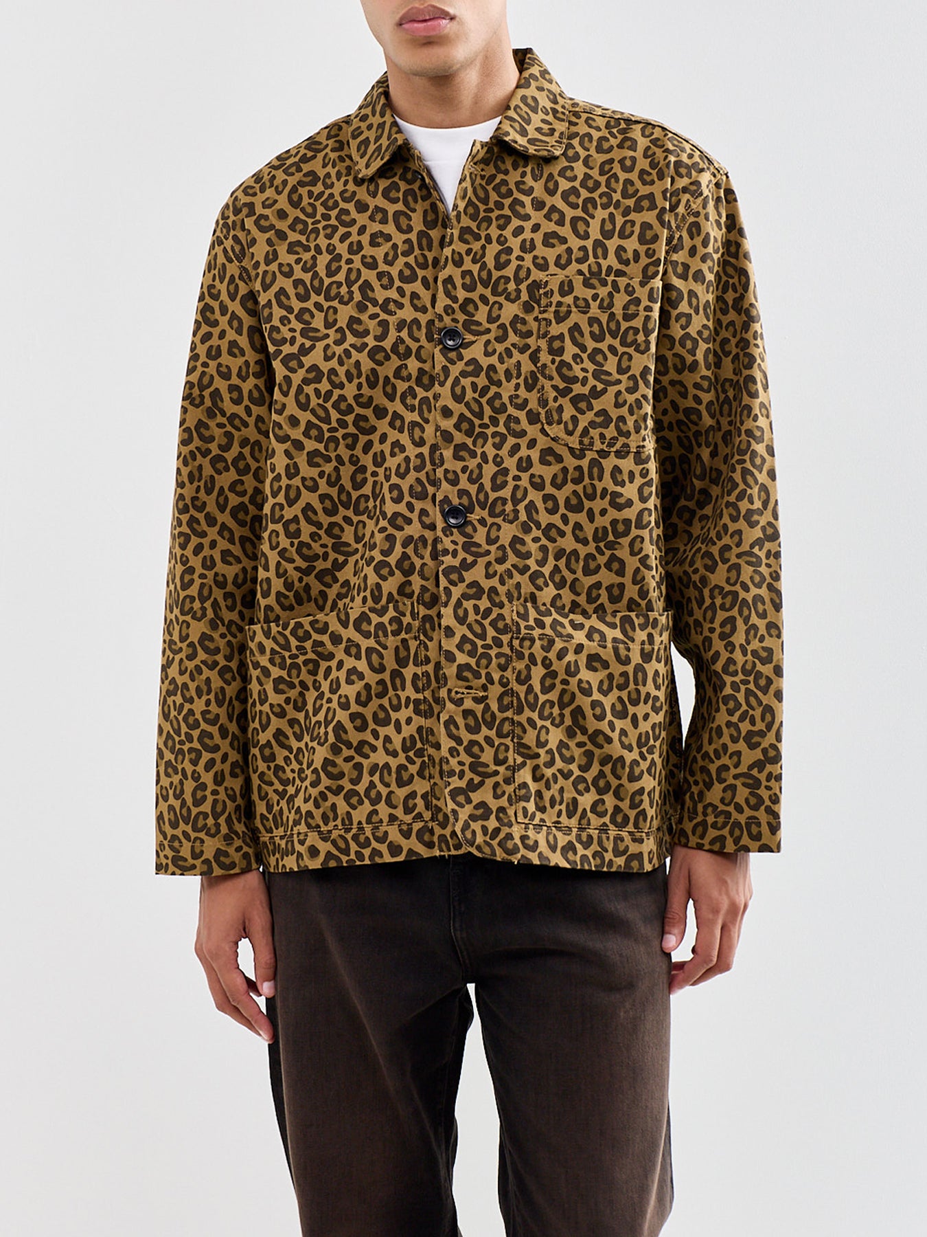 Organic Cotton Leopard Easy Chef Shirt