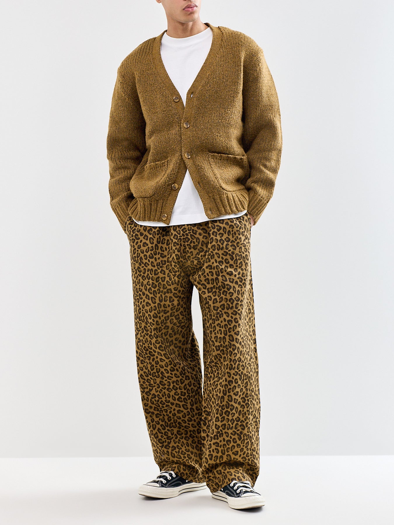 Organic Cotton Leopard Easy Chef Trousers