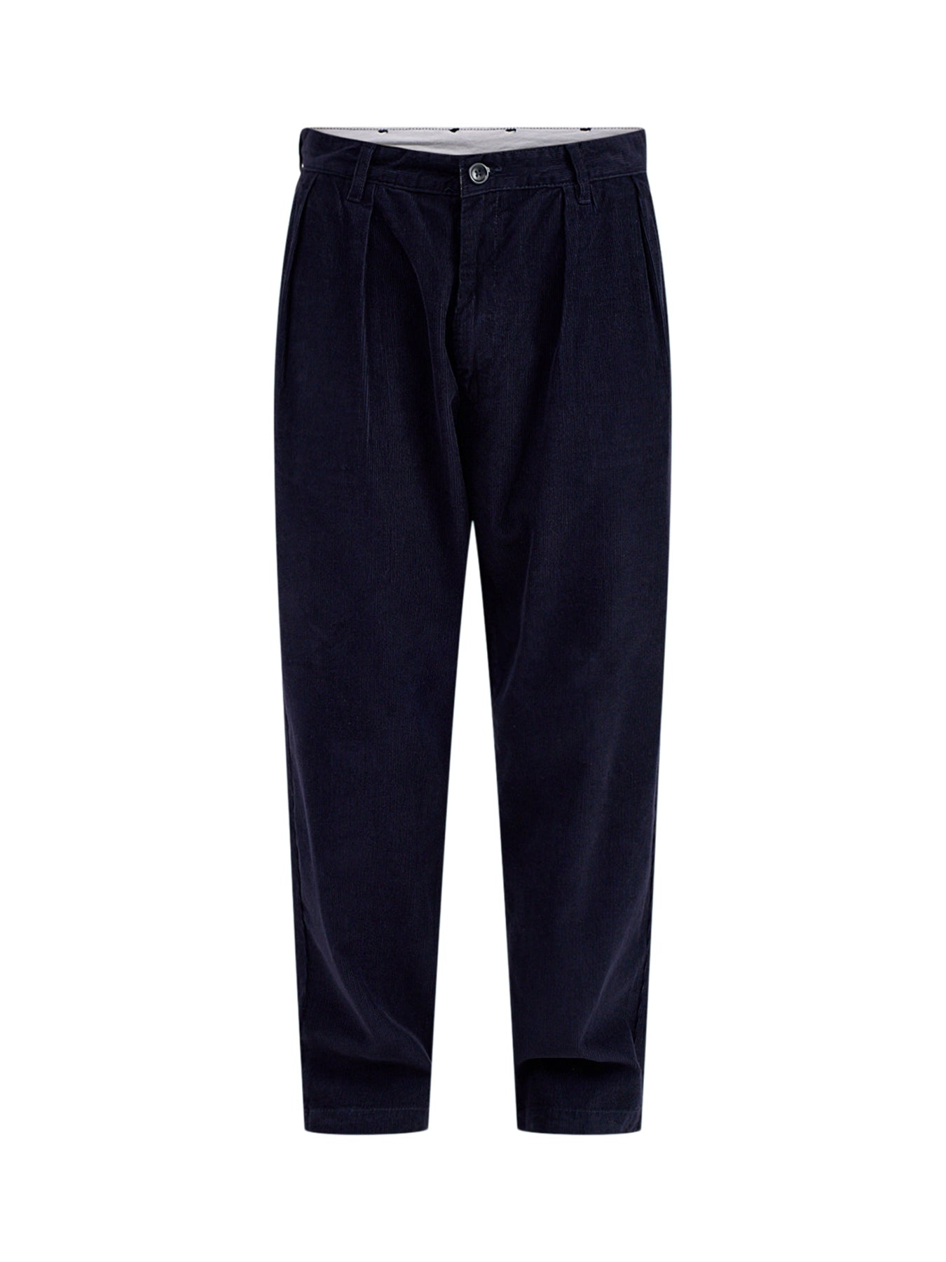 Organic Cotton Fine Cord Part-Timer Trousers - Dark Navy