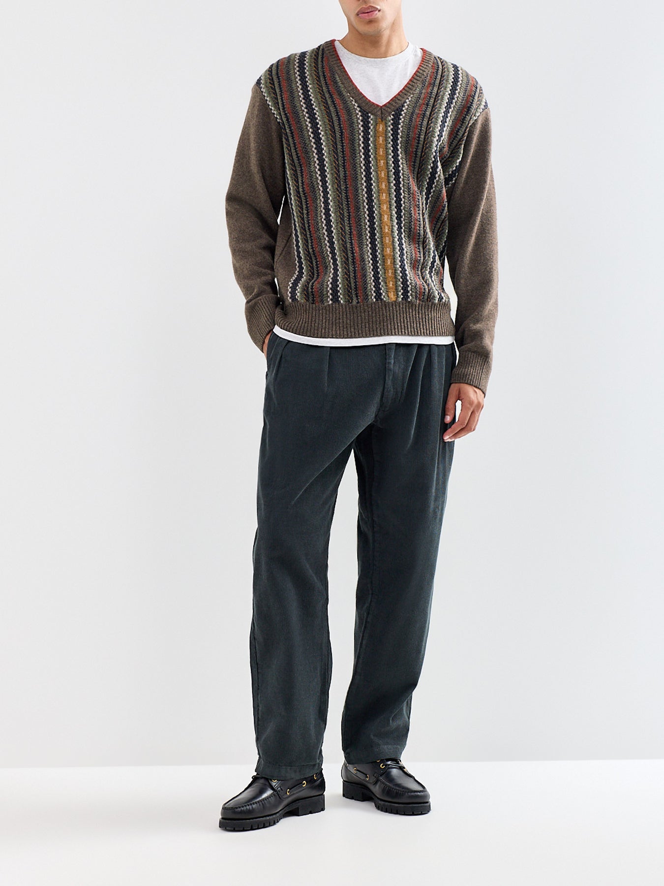 Organic Cotton Fine Cord Part-Timer Trousers