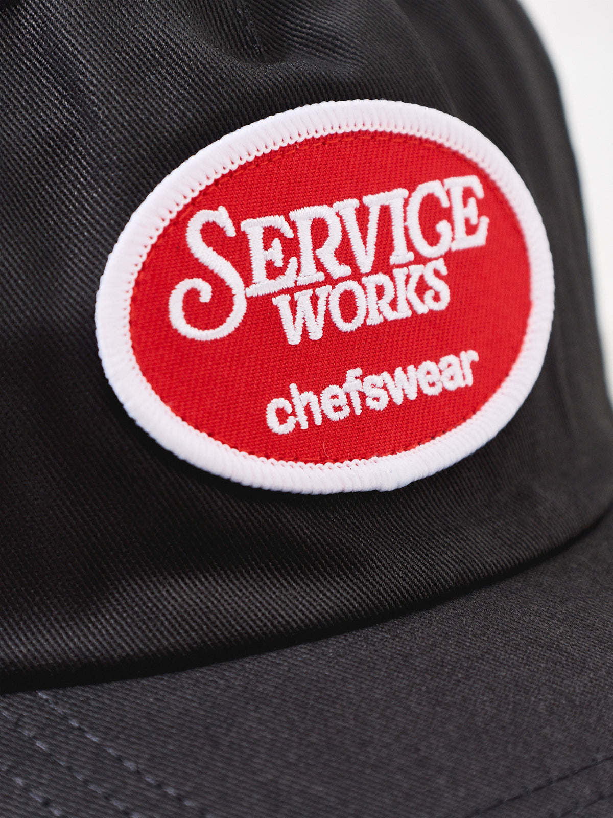 Organic Cotton Chefswear Cap - Black