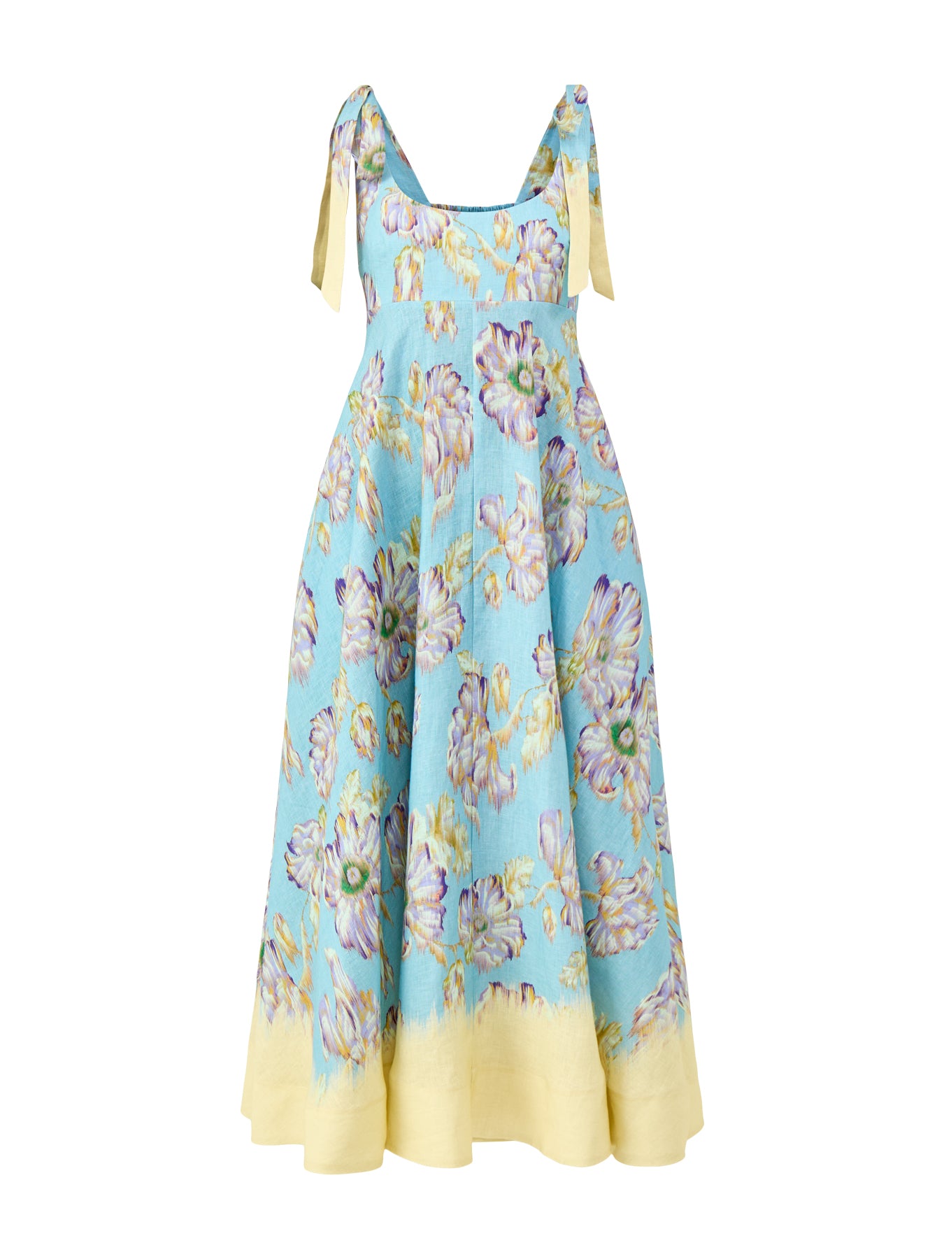 Jerry Ballet Linen Midi Dress Multi