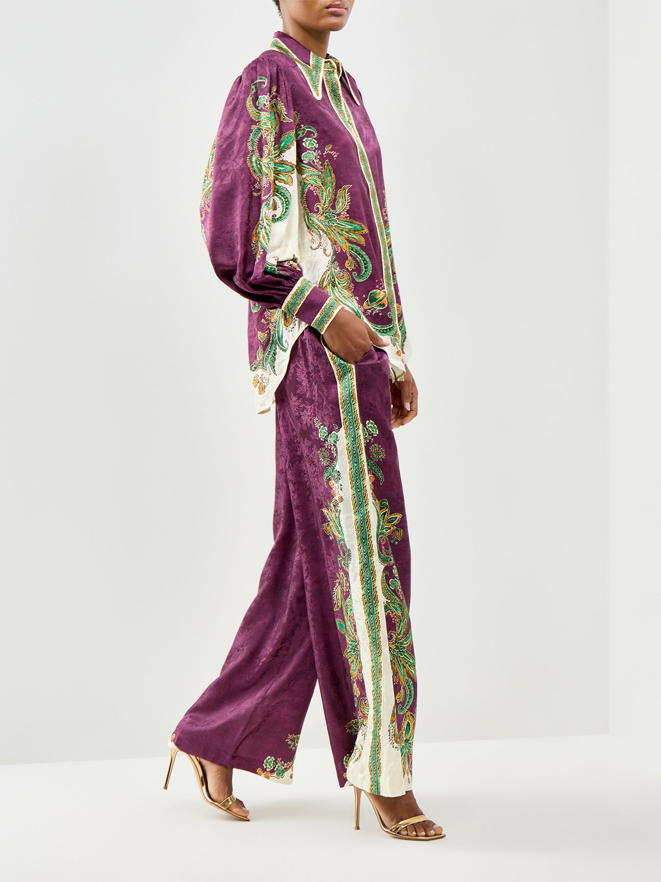 Ruthie Silk Blend Shirt Multi