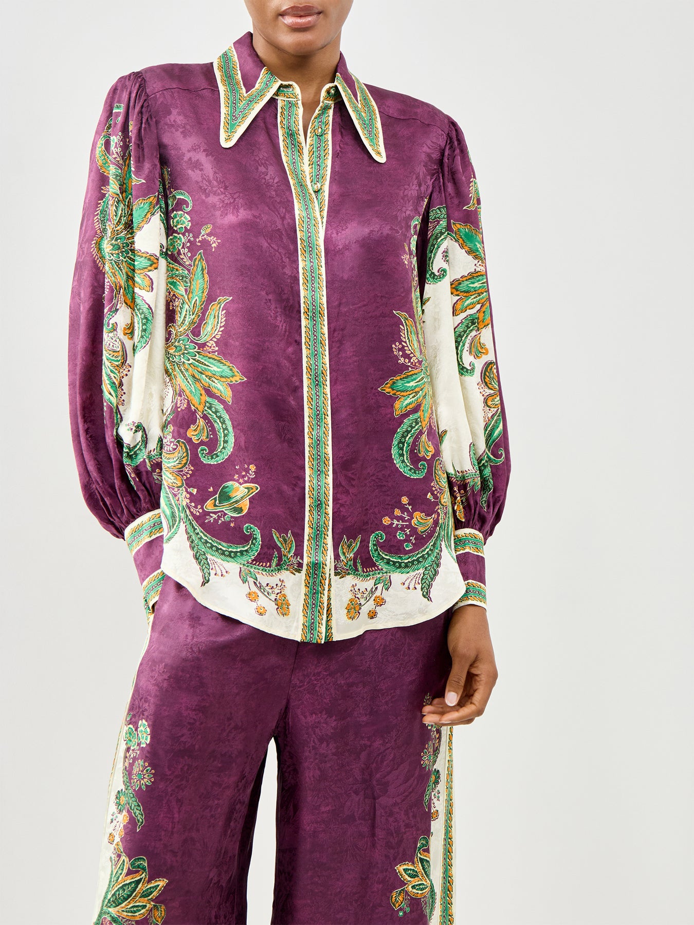 Ruthie Silk Blend Shirt Multi