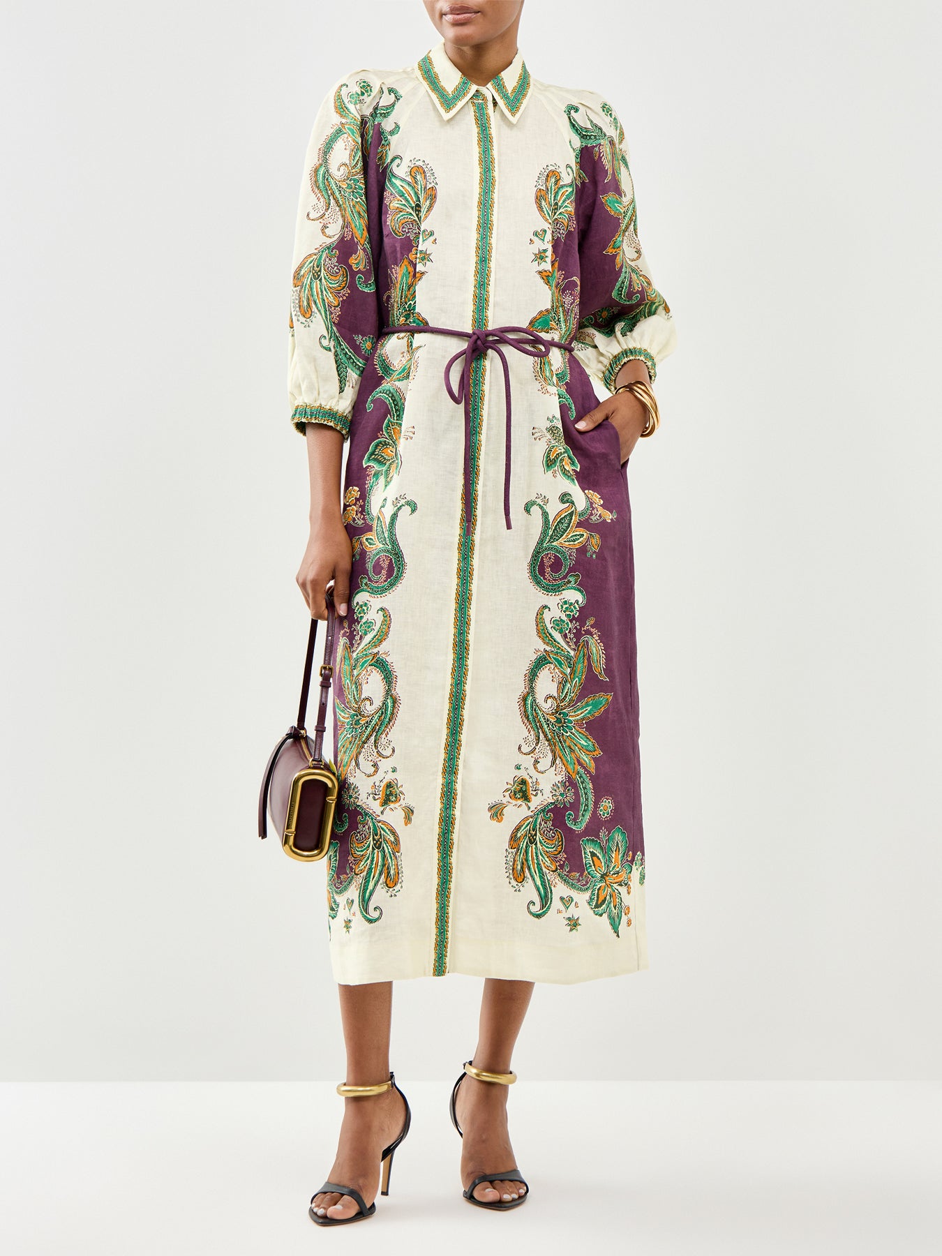 Ruthie Linen Shirt Dress Multi