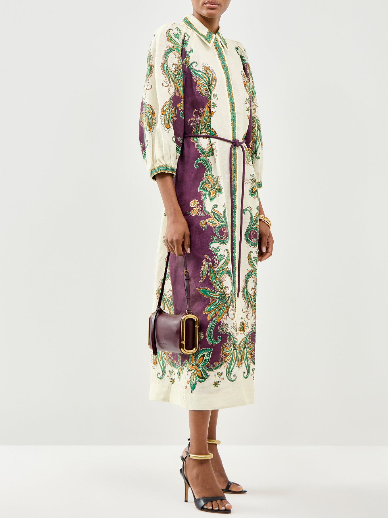 Ruthie Linen Shirt Dress Multi