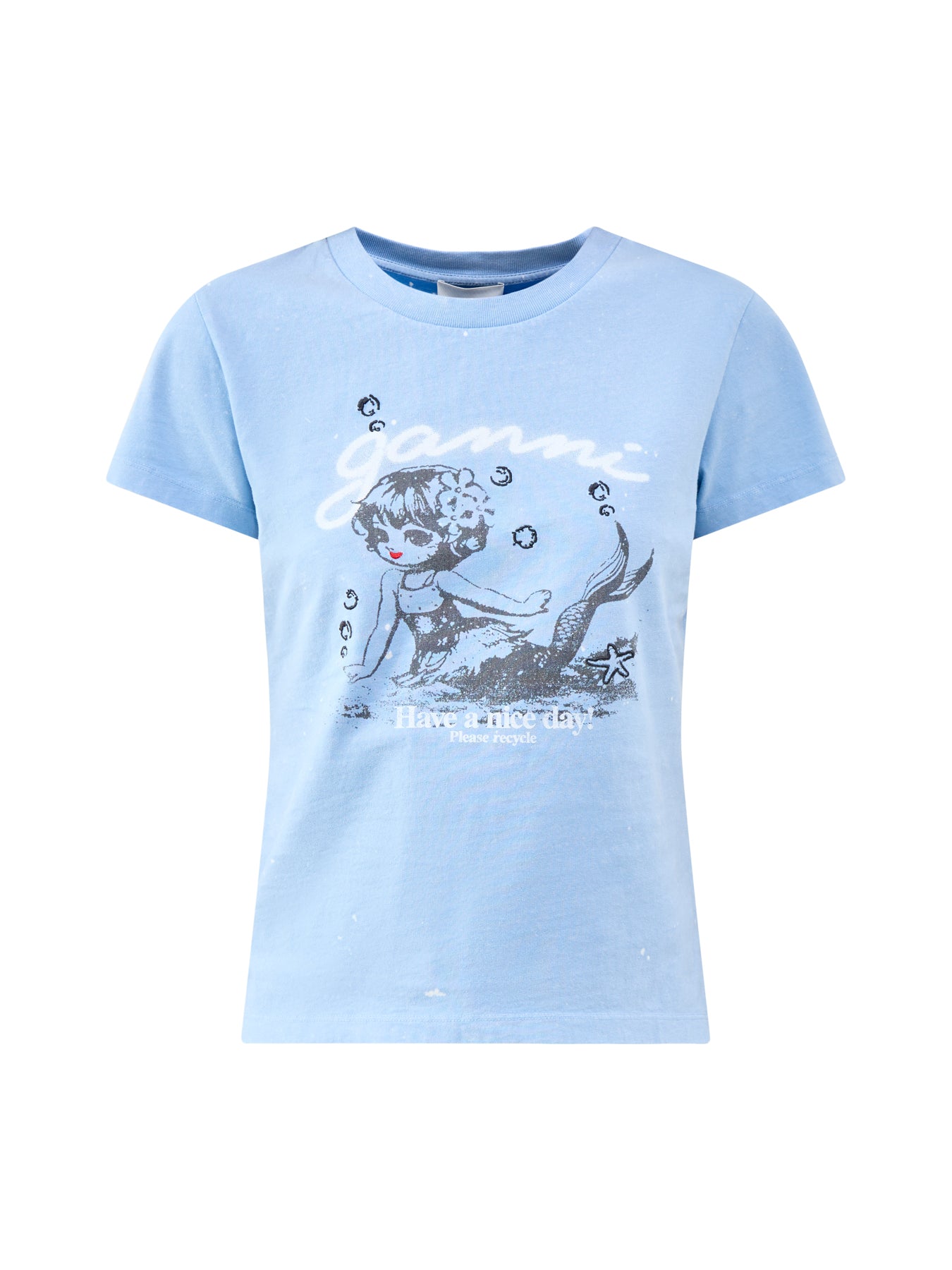 Future Jersey Baby Fit Mermaid Graphic T-Shirt Blue