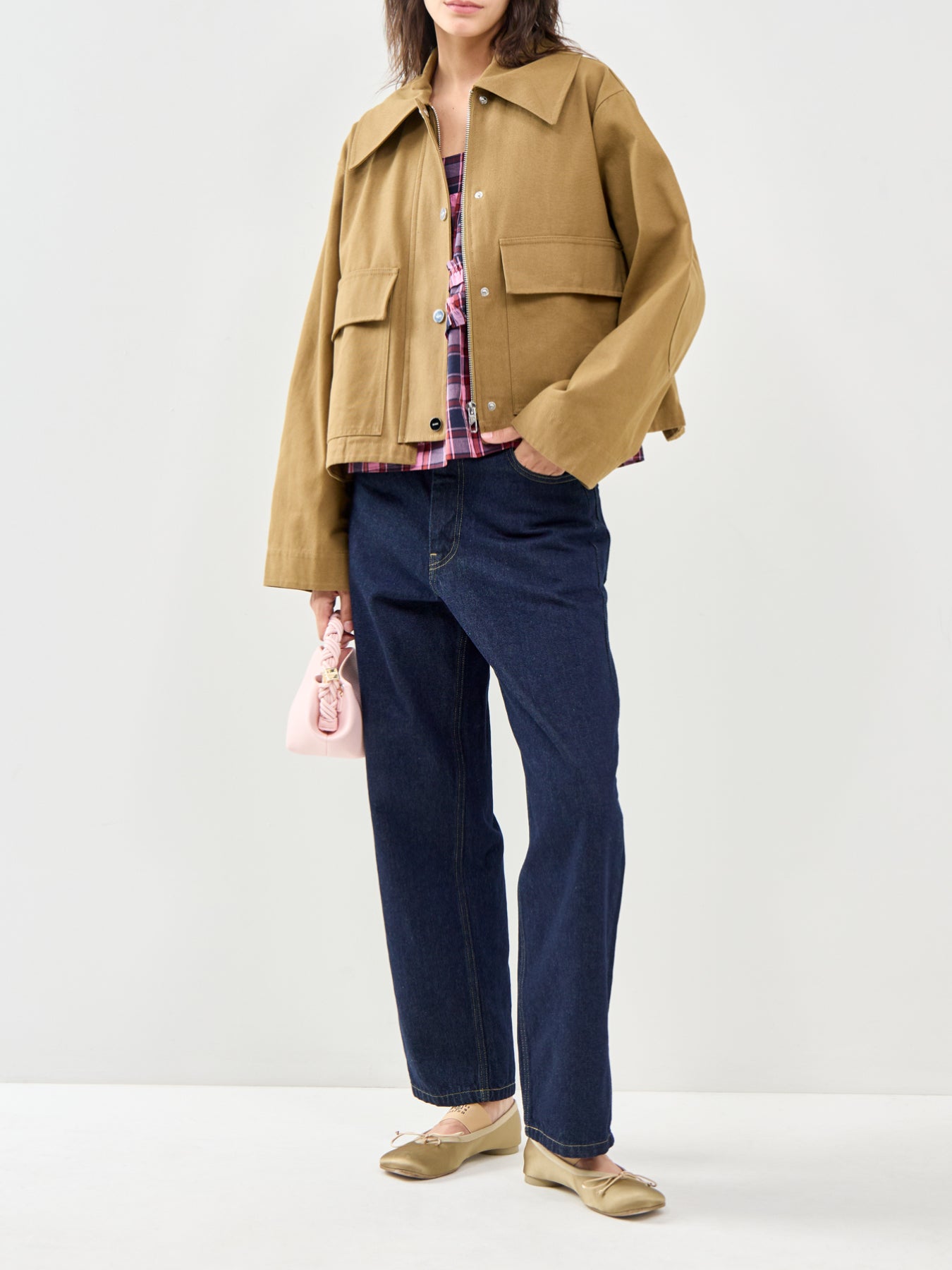 Workwear Canvas Barn Shacket Brown