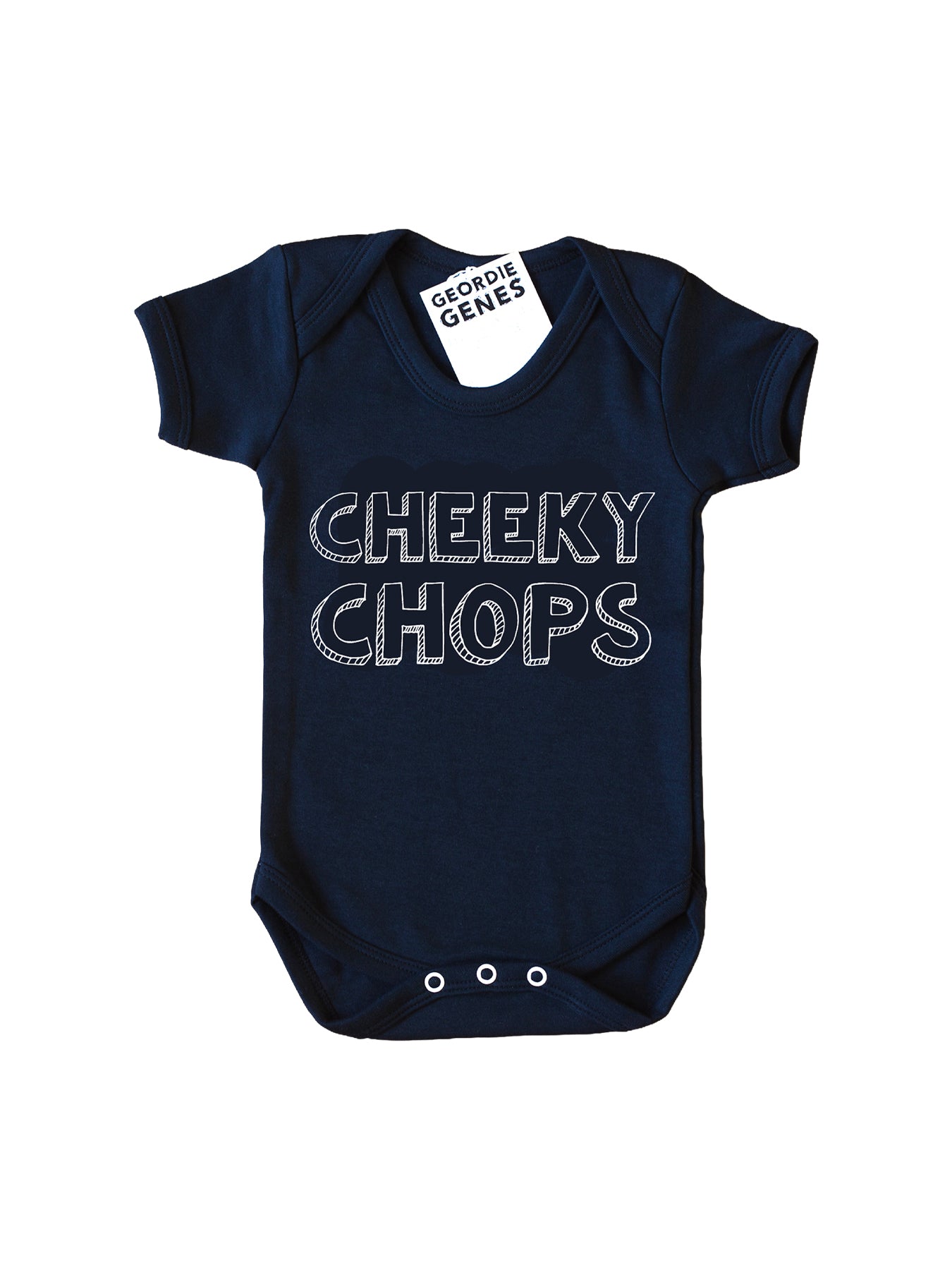 Cheeky Chops Baby Vest Black