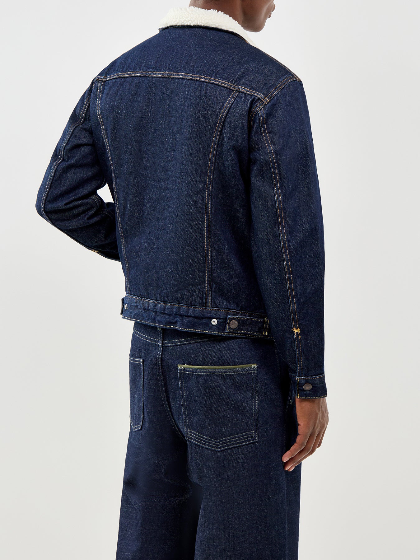 Type 3 Sherpa Trucker Jacket Navy