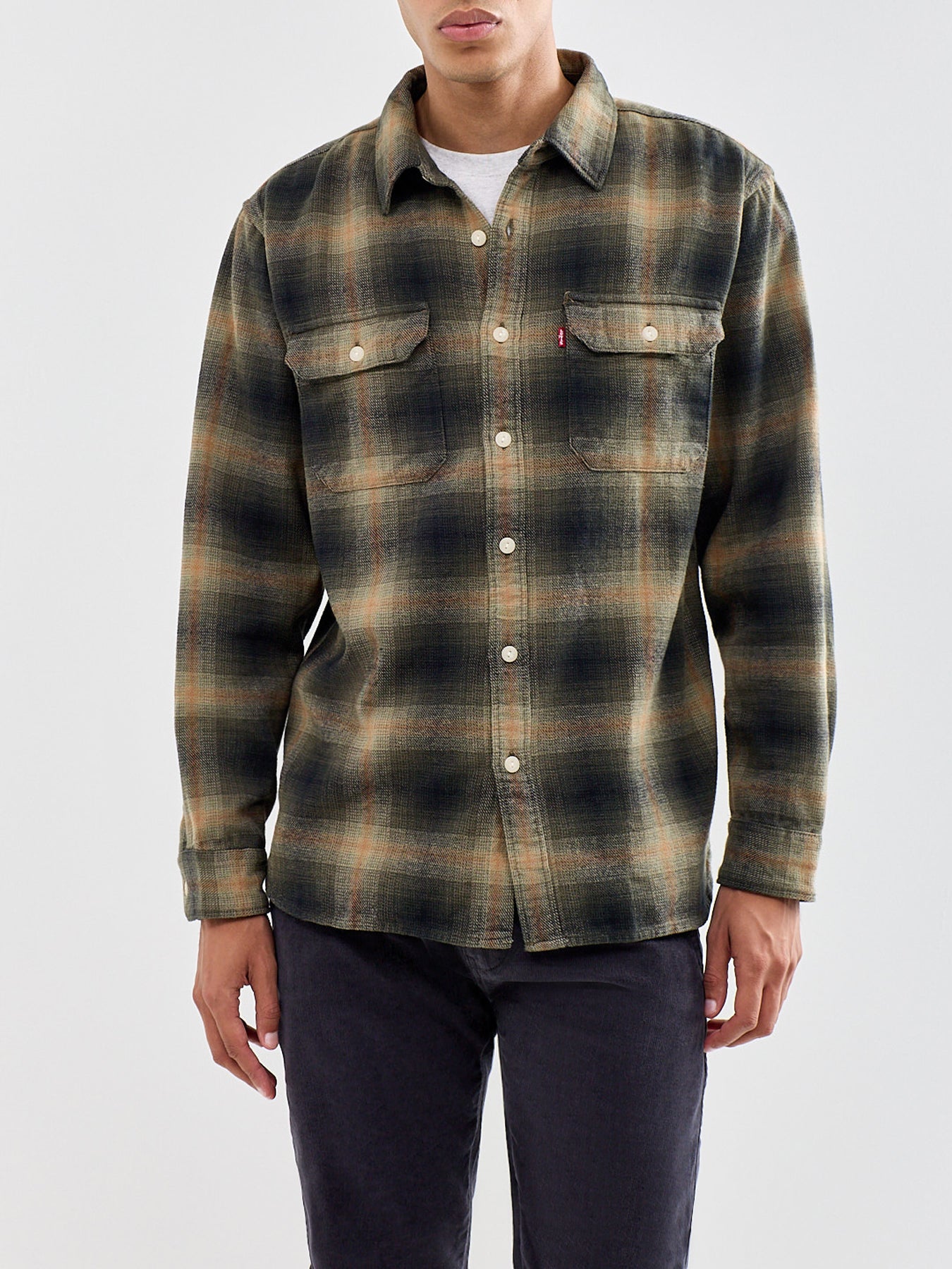 Cotton Check Flannel Shirt