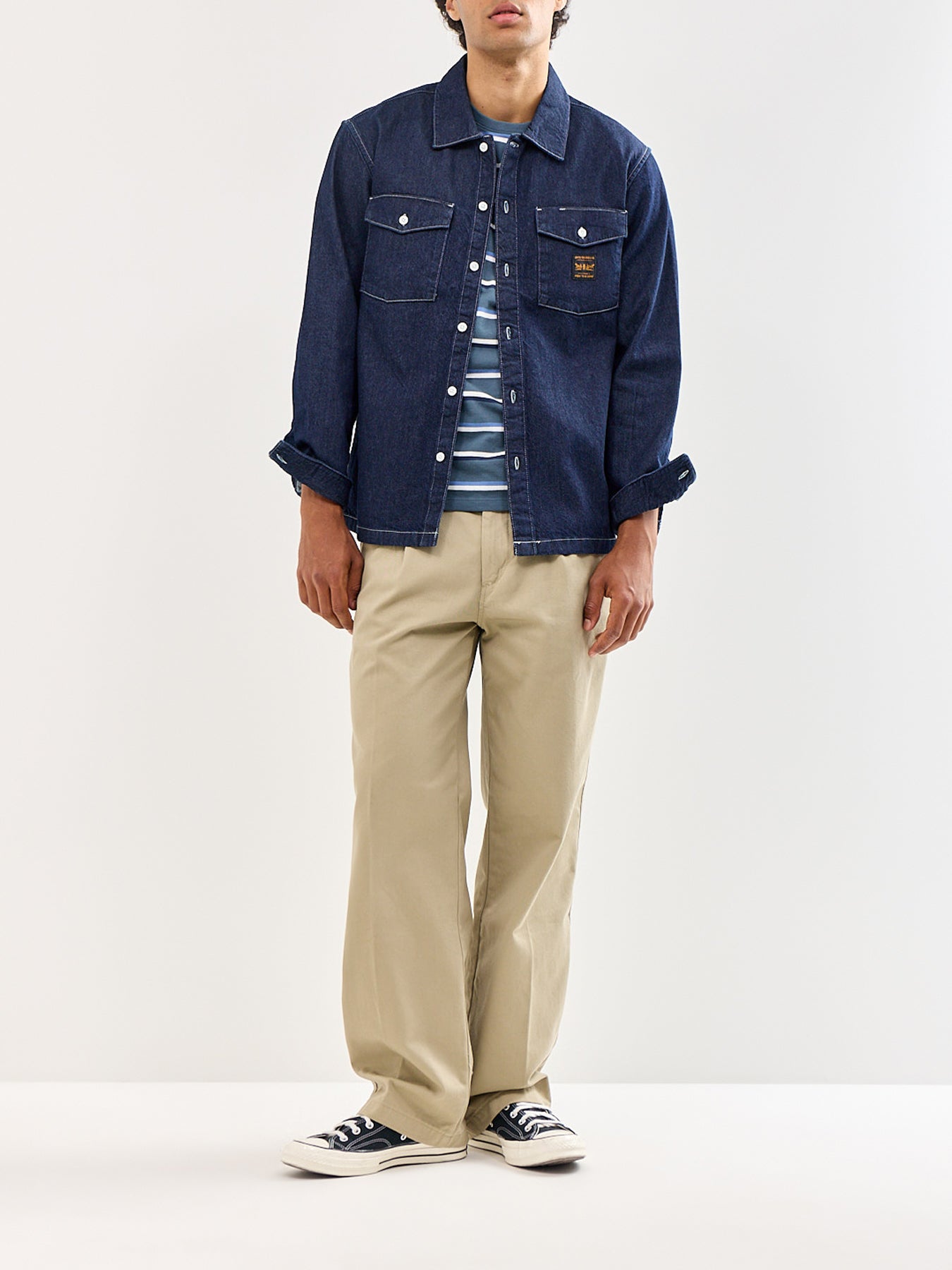 Worker Denim Overshirt Navy
