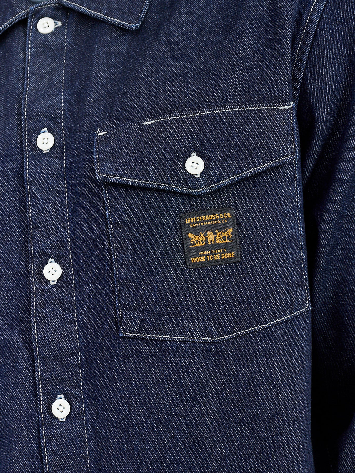 Worker Denim Overshirt Navy