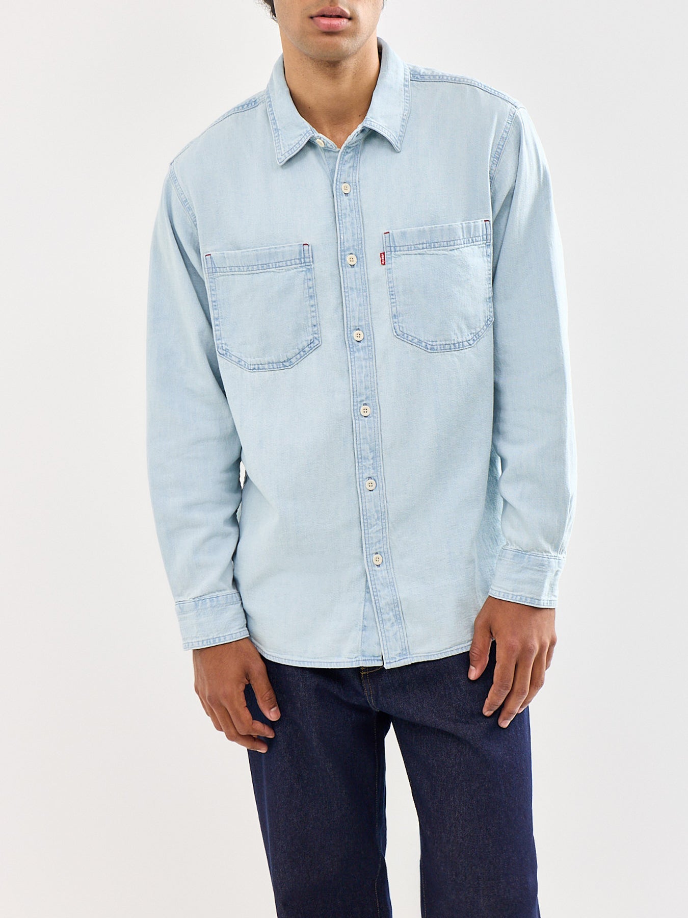 Mariposa Worker Denim Overshirt Blue