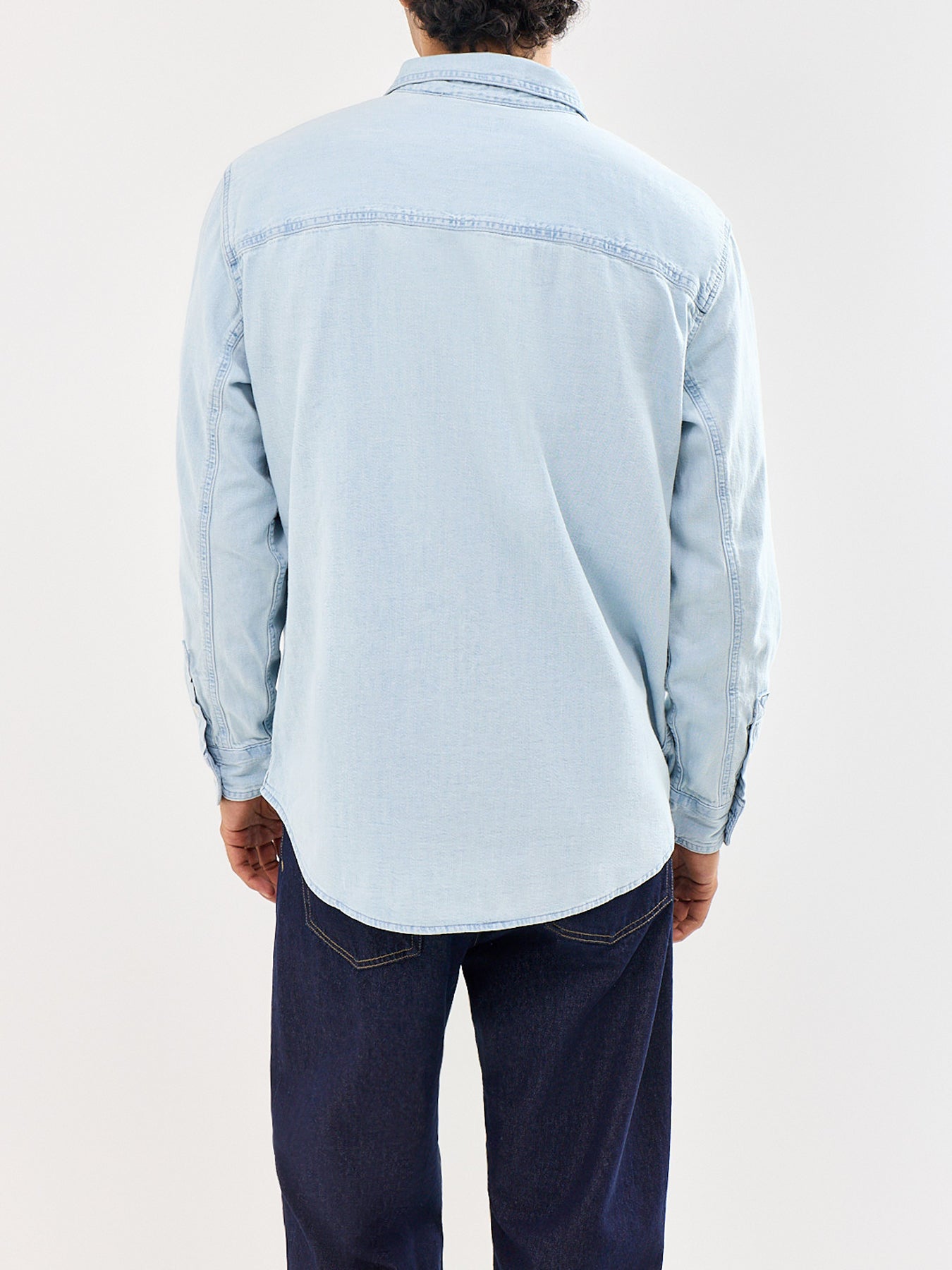 Mariposa Worker Denim Overshirt Blue