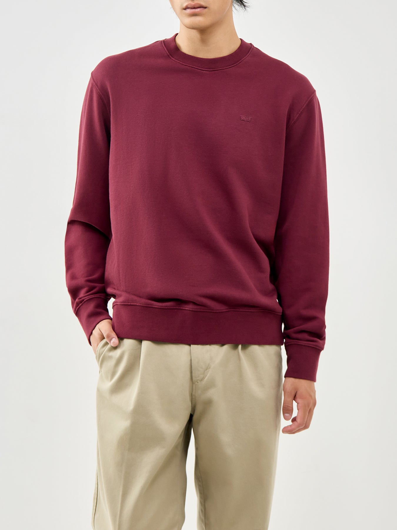 Original Crew Neck Sweatshirt Burgundy