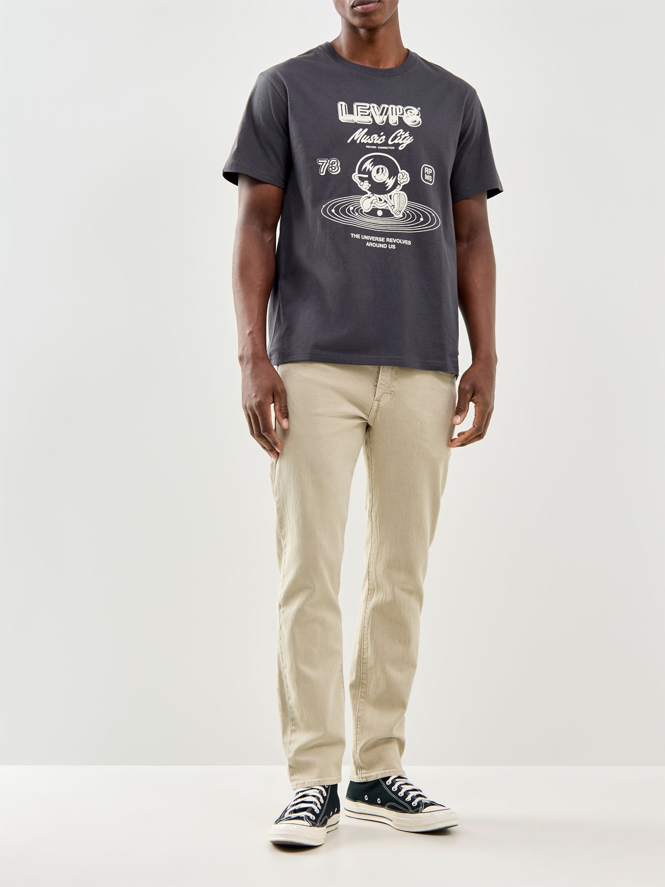 Relaxed Fit Graphic T-Shirt Grey