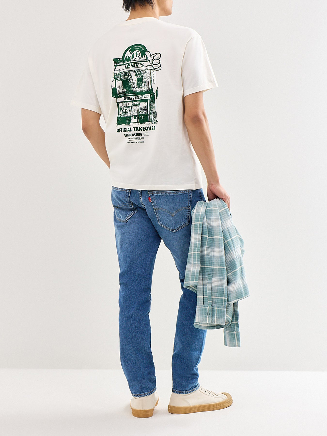 Vintage Fit Graphic T-Shirt Cream