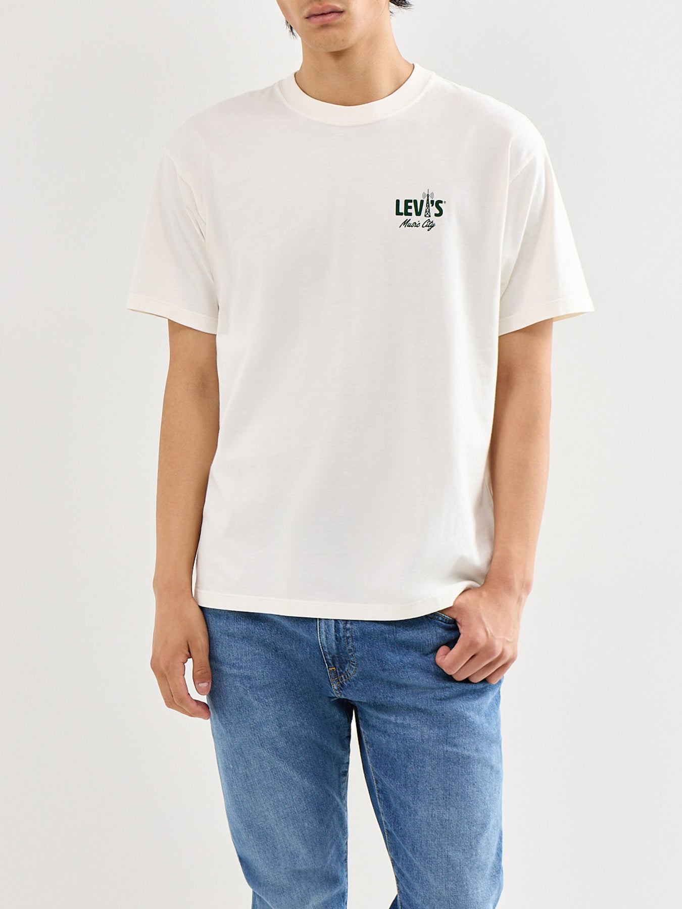 Vintage Fit Graphic T-Shirt Cream