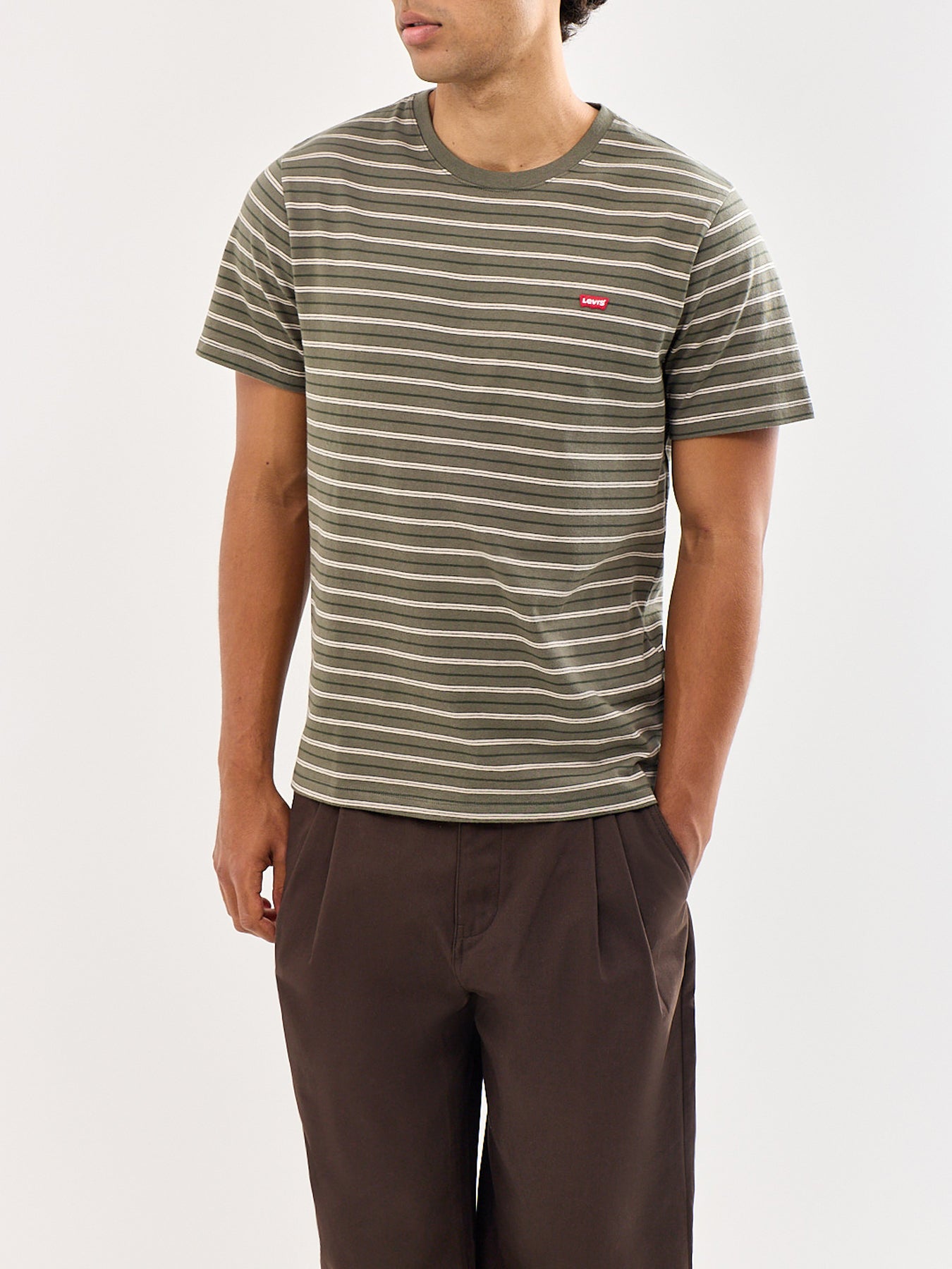 Original Stripe T-Shirt Olive