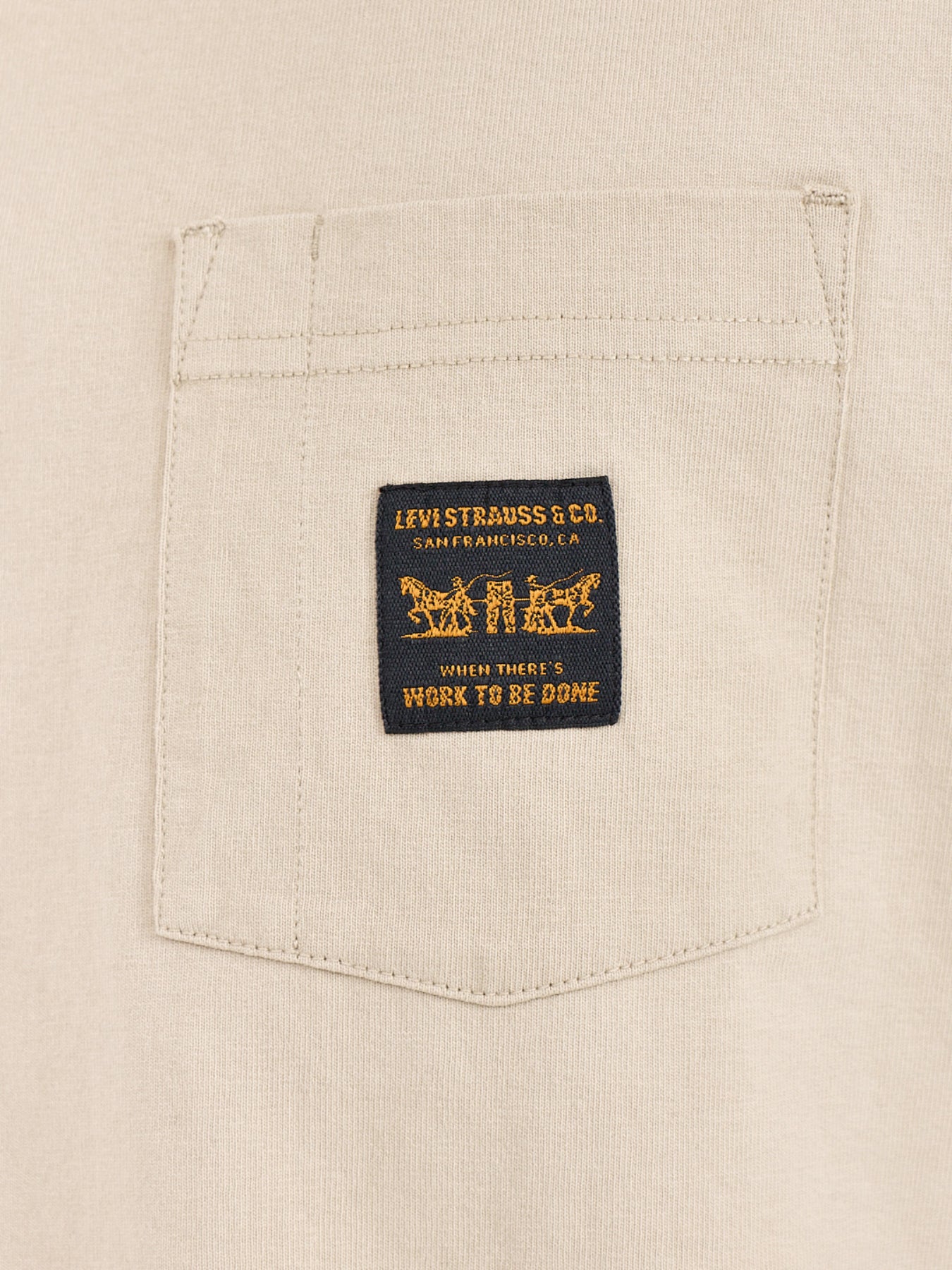 Workwear Pocket T-Shirt Beige
