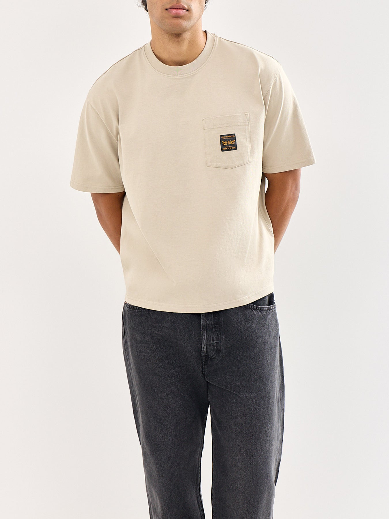 Workwear Pocket T-Shirt Beige