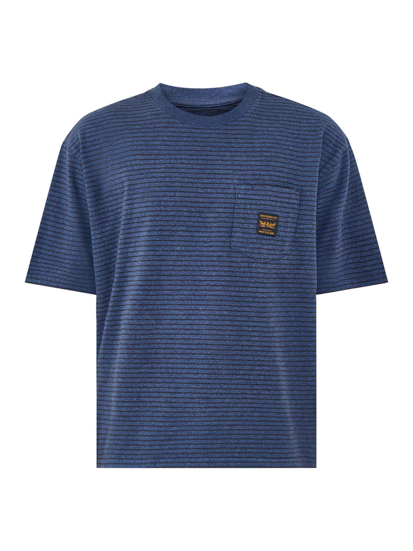 Pocket Stripe T-Shirt Blue