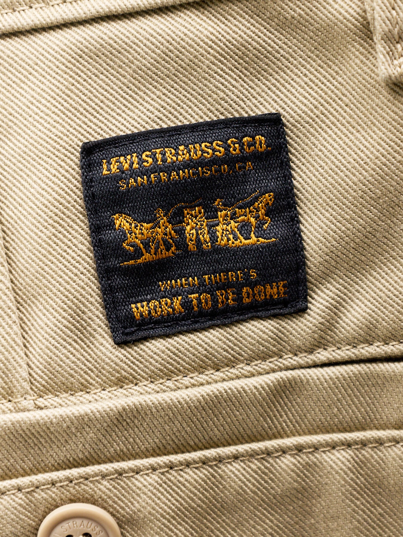 Loose Pleated Chinos Beige