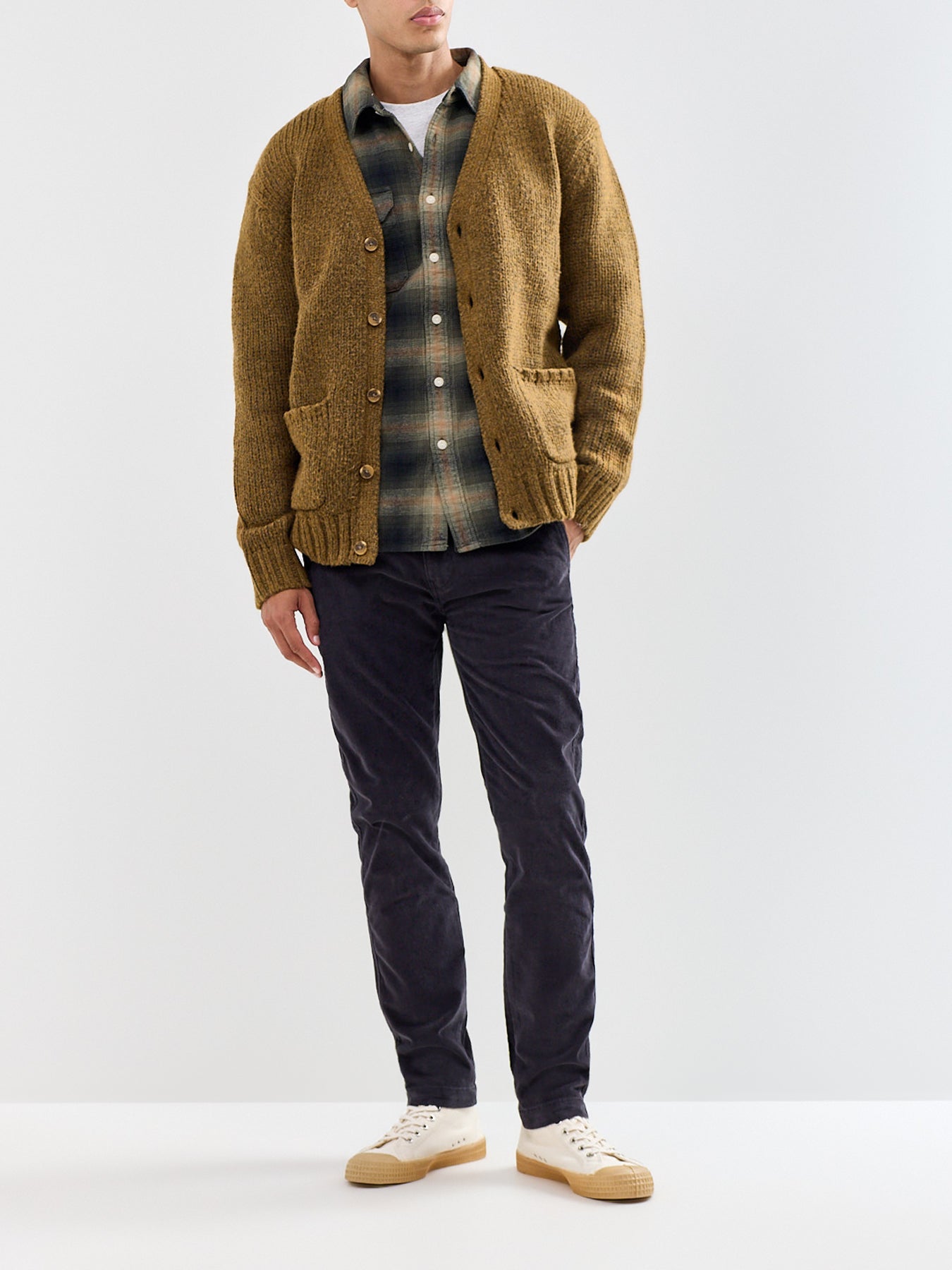 Cotton Cord Chinos - Dark Phantom