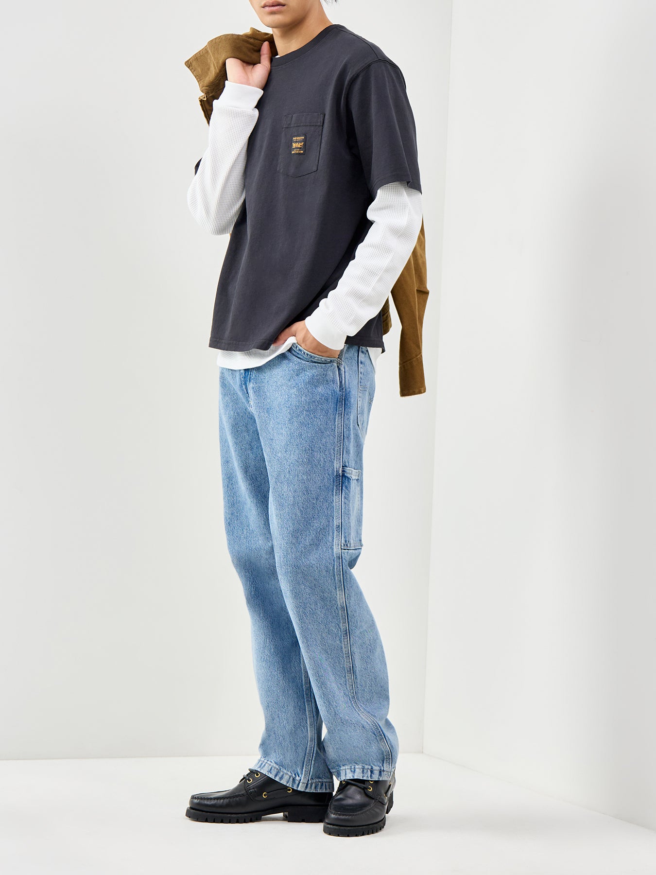 568 Loose Straight Carpenter Jeans Blue
