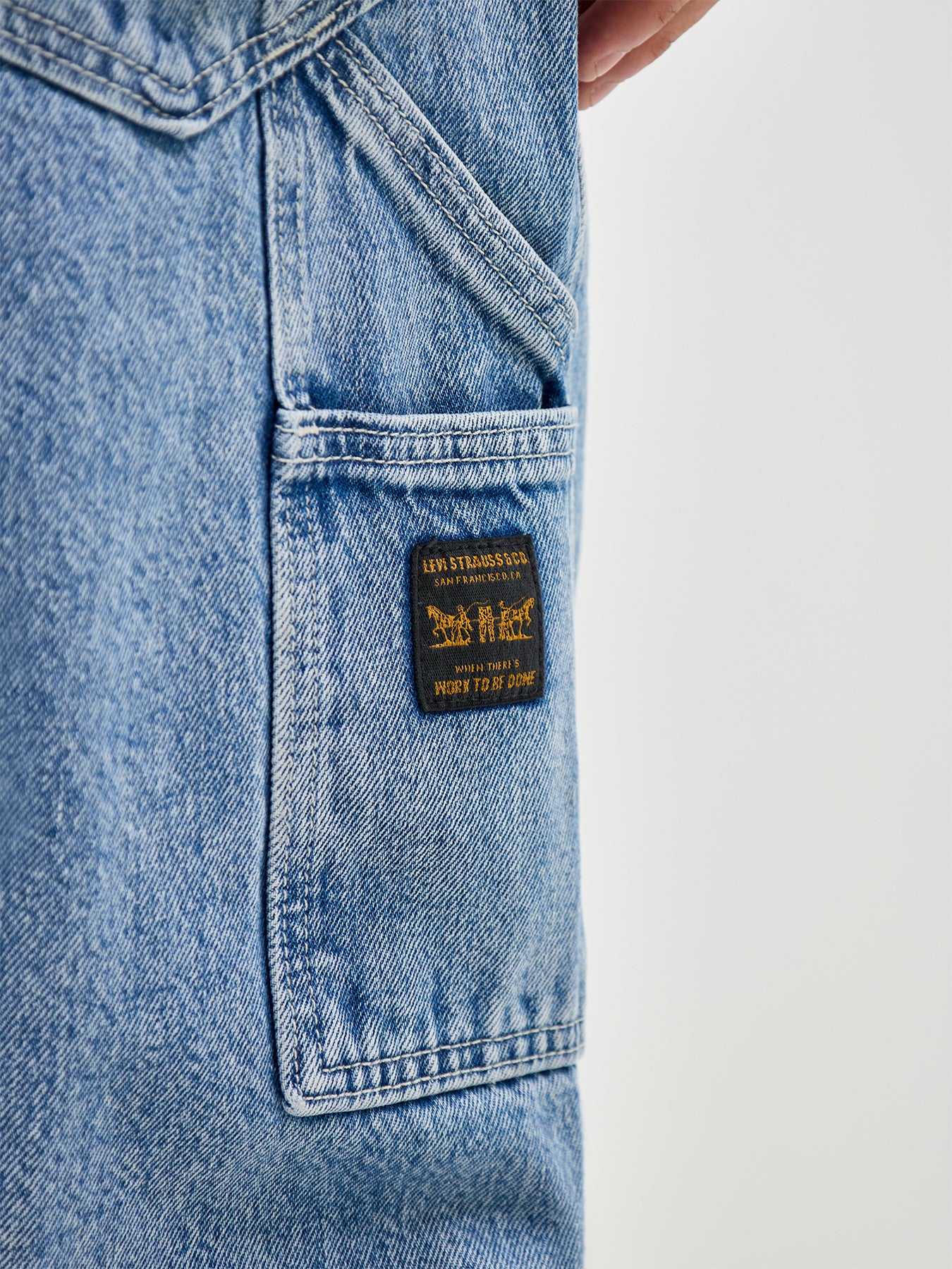 568 Loose Straight Carpenter Jeans Blue