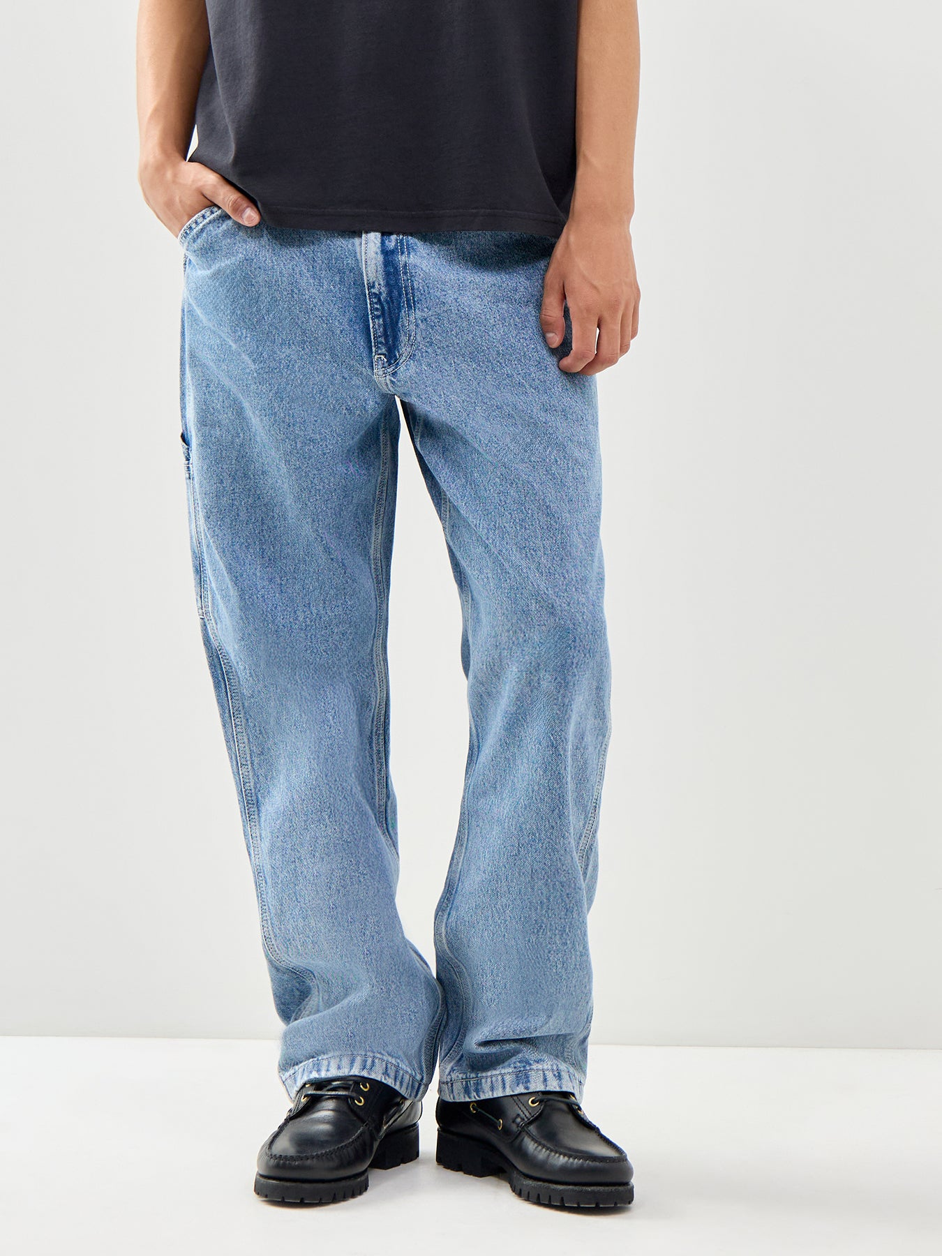 568 Loose Straight Carpenter Jeans Blue