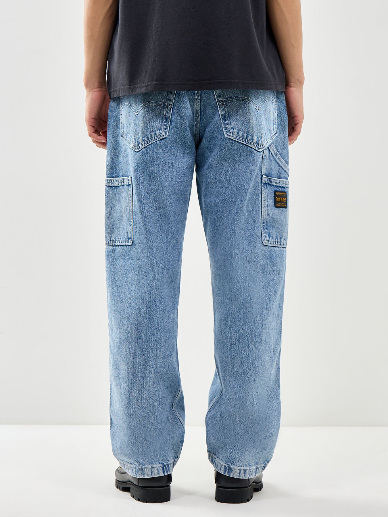 568 Loose Straight Carpenter Jeans Blue