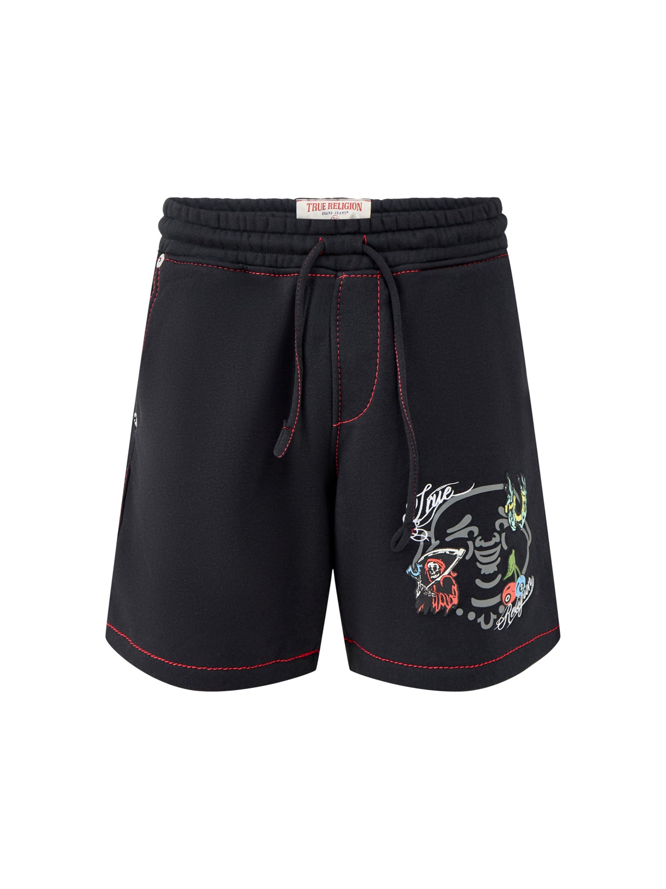 Big T Fleece Sweat Shorts Black