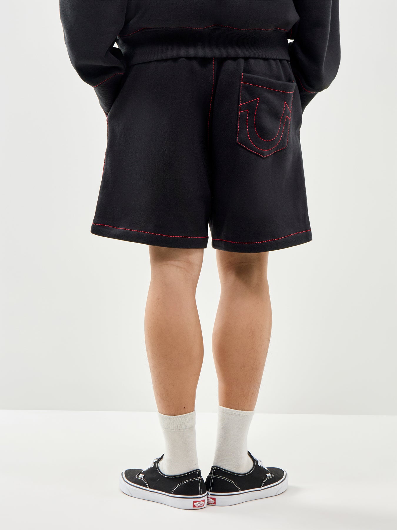 Big T Fleece Sweat Shorts Black