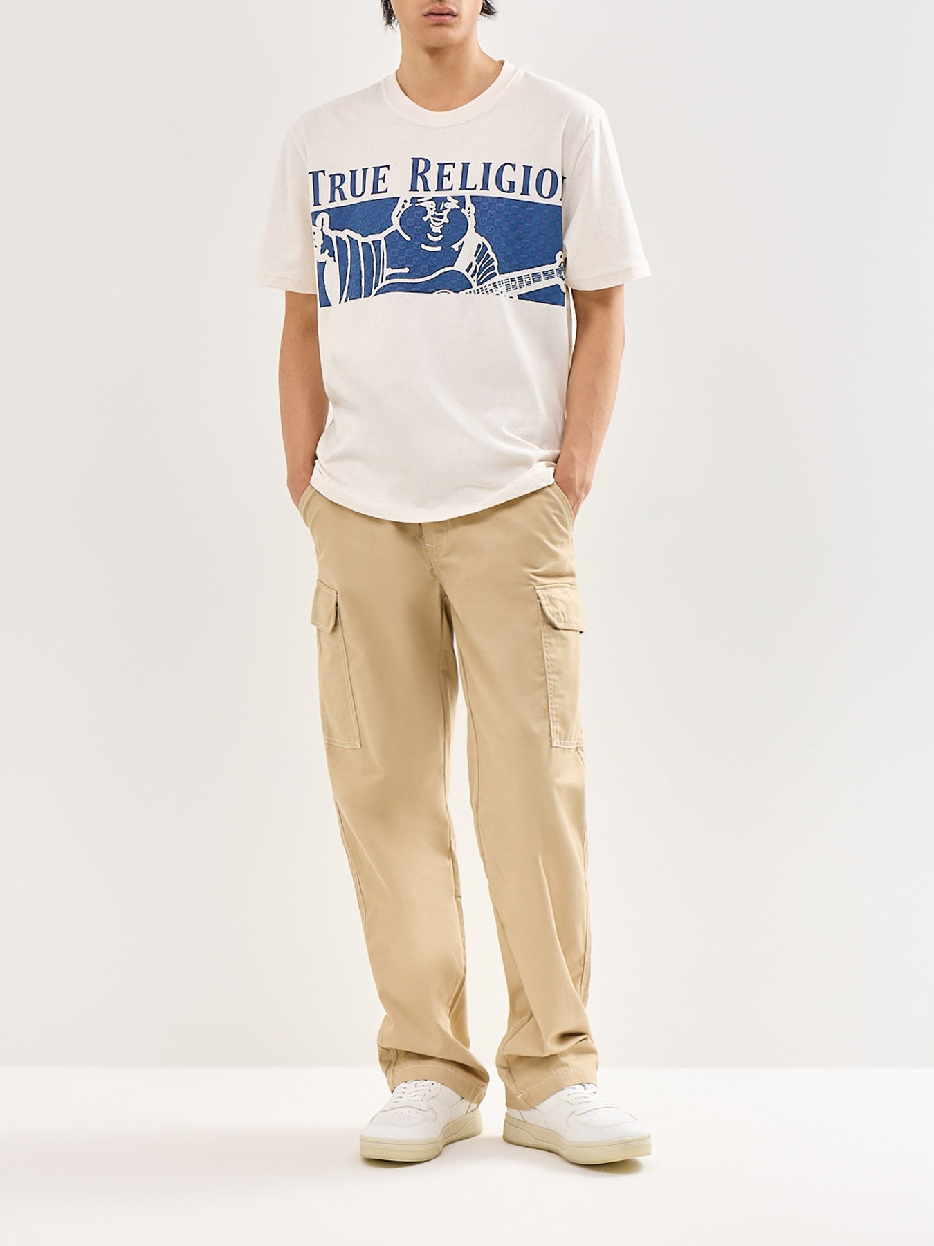 Checkered Buddha T-Shirt White