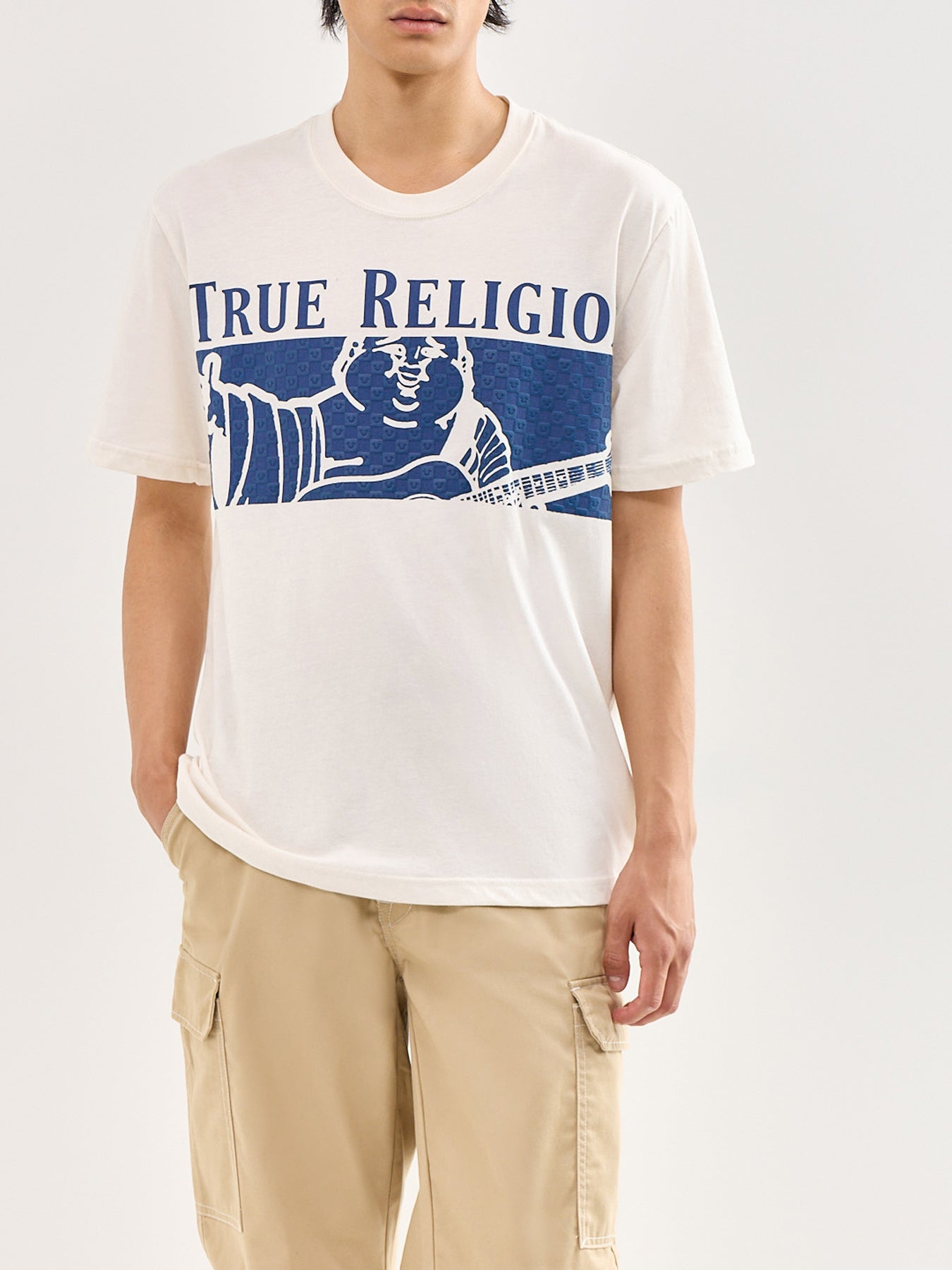 Checkered Buddha T-Shirt White