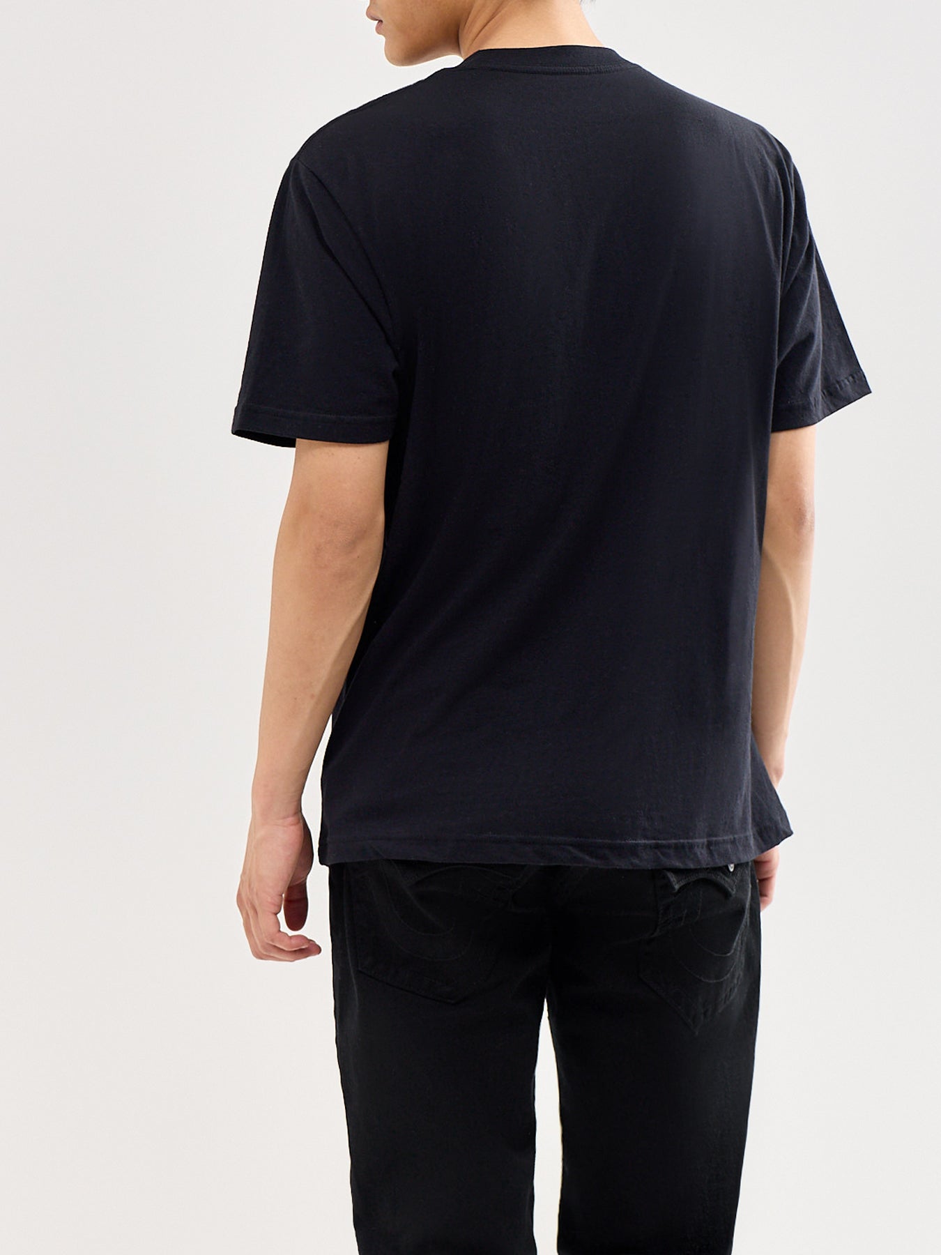 Checkered Buddha T-Shirt Black