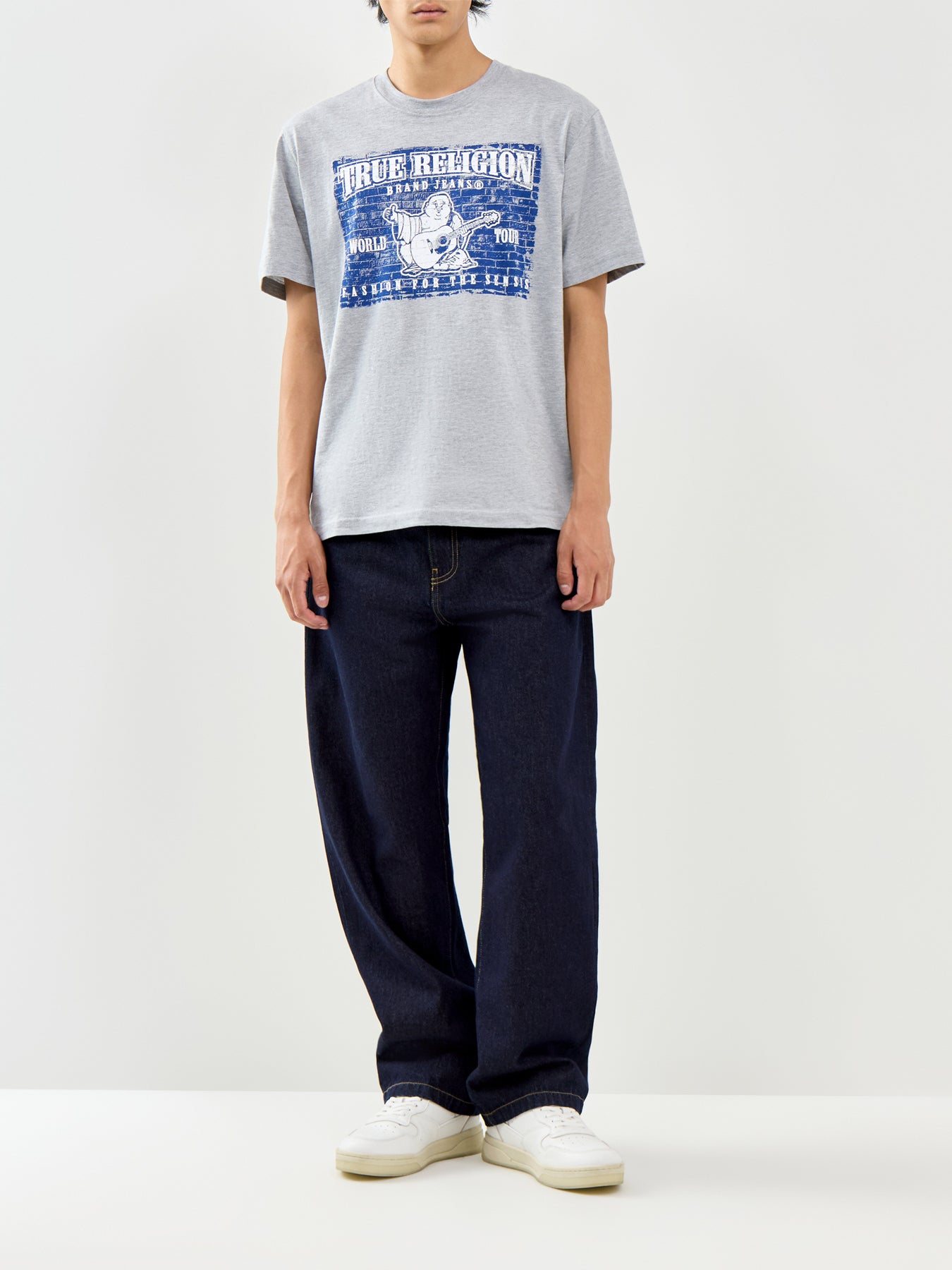 Brick Buddha Graphic T-Shirt Grey