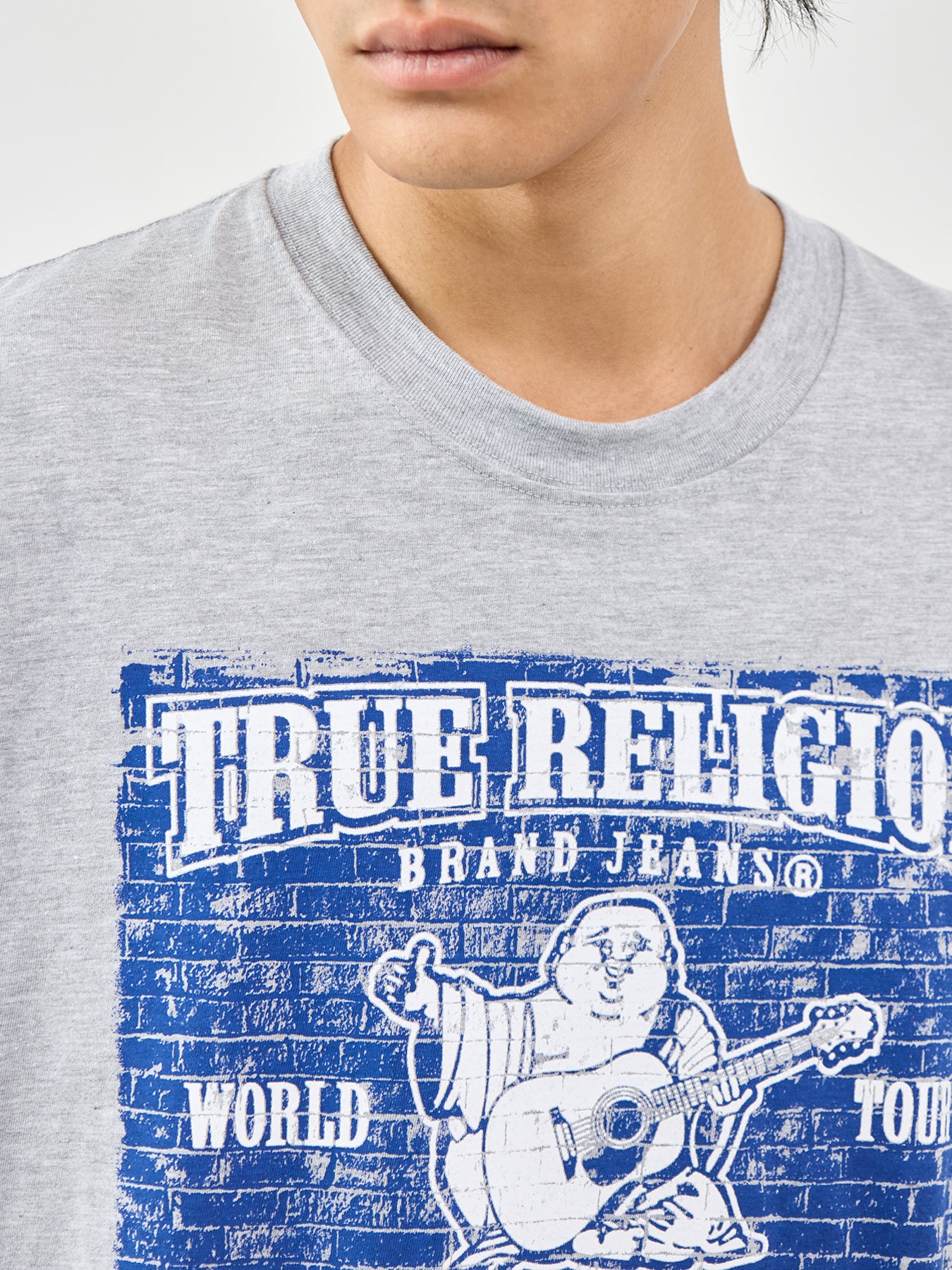 Brick Buddha Graphic T-Shirt Grey