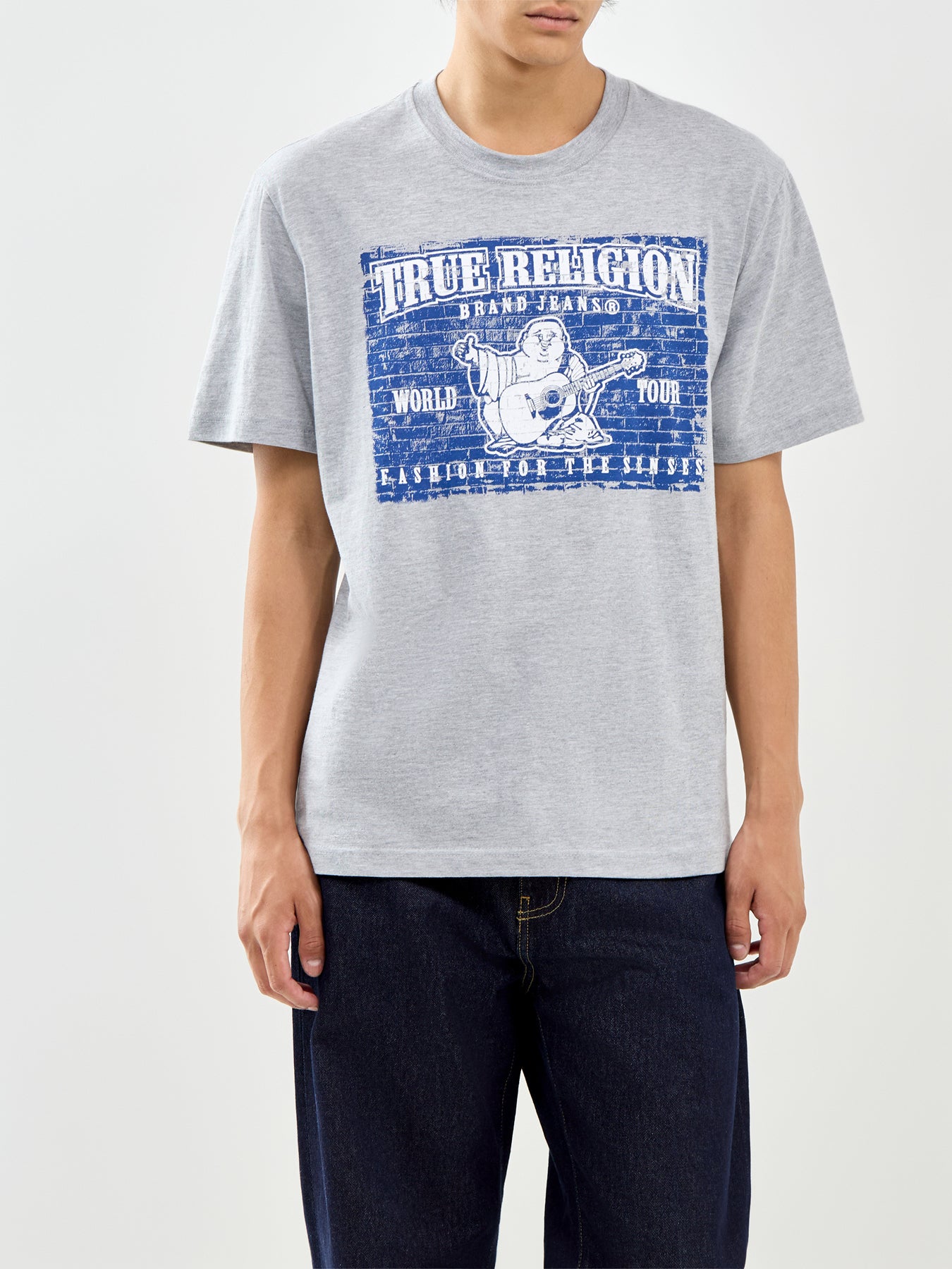 Brick Buddha Graphic T-Shirt Grey