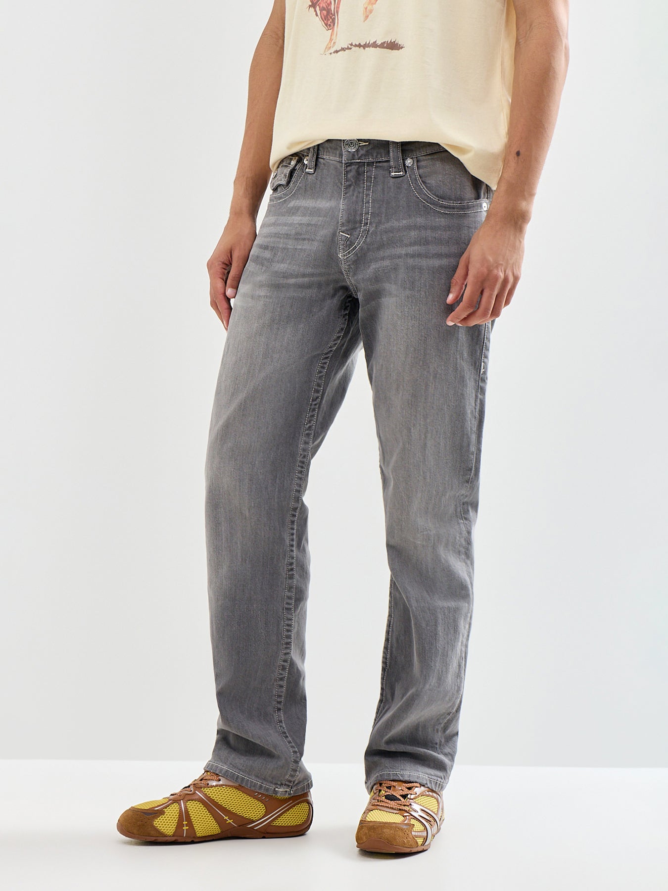 Ricky Straight Leg Jeans Grey