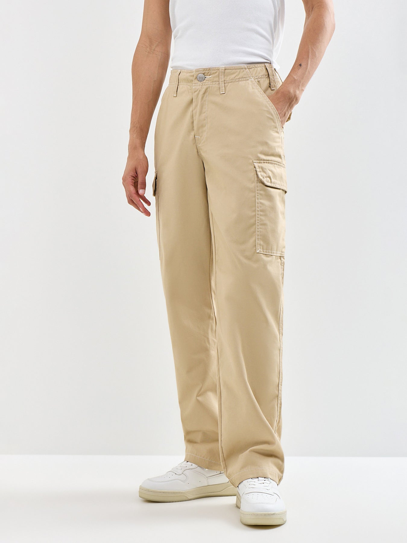 Cargo Trousers Beige
