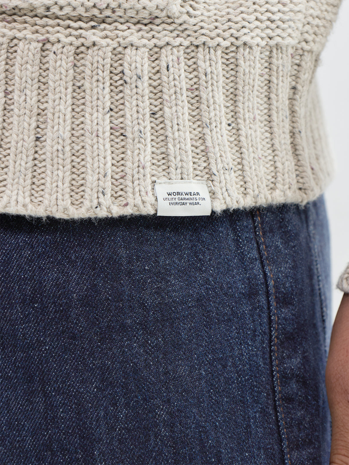 Sting Relaxed Wool Blend Knitted Cardigan - Silver Lining