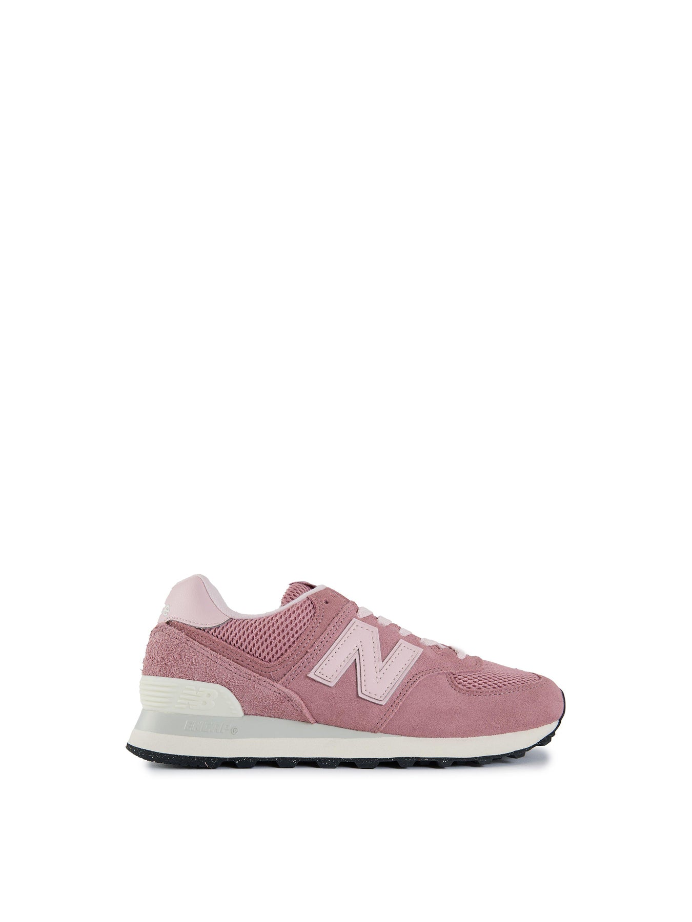 Womens NEW BALANCE 574 Suede Trainers Pink