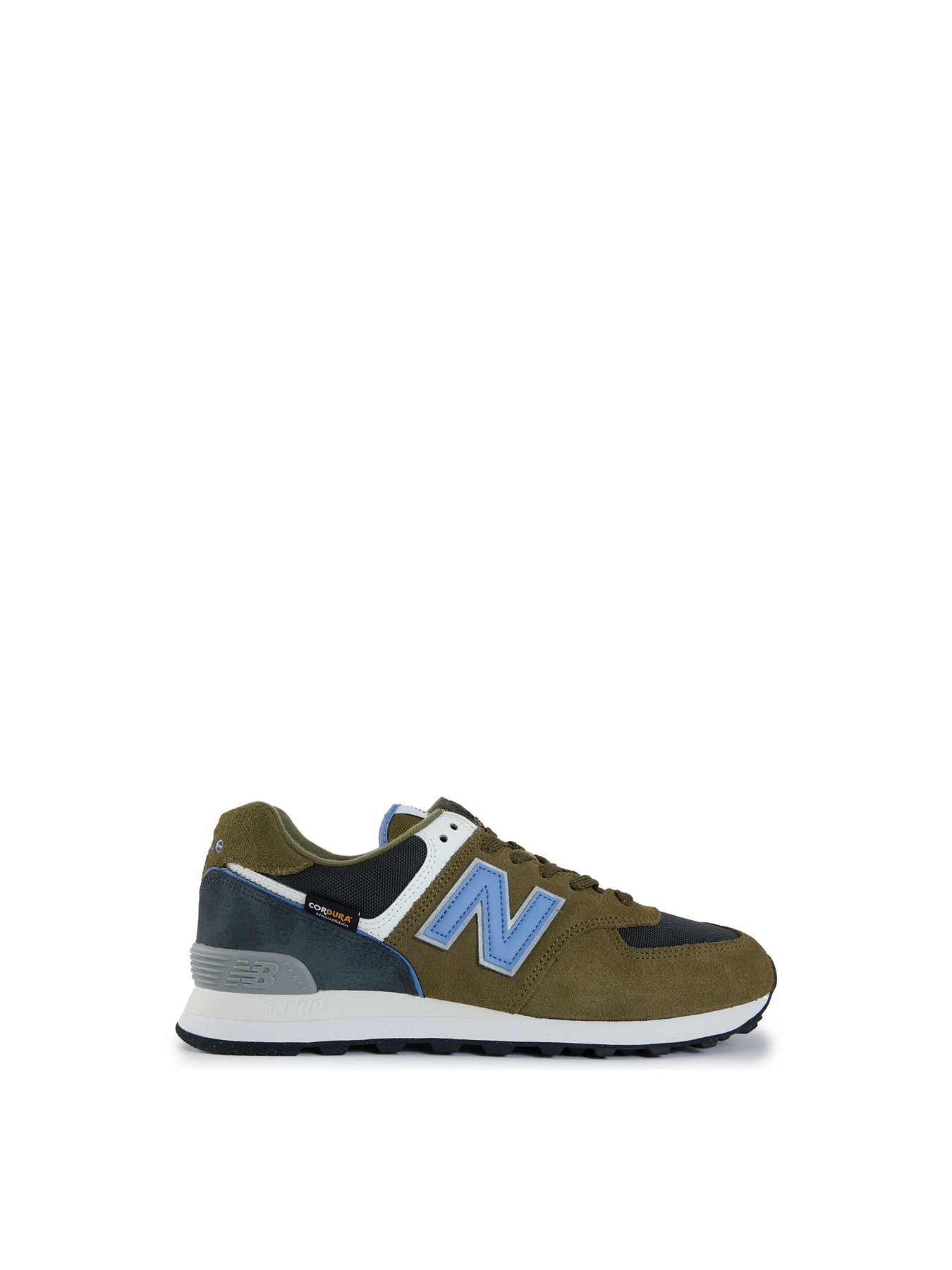 Mens NEW BALANCE 574 Suede Trainers Green