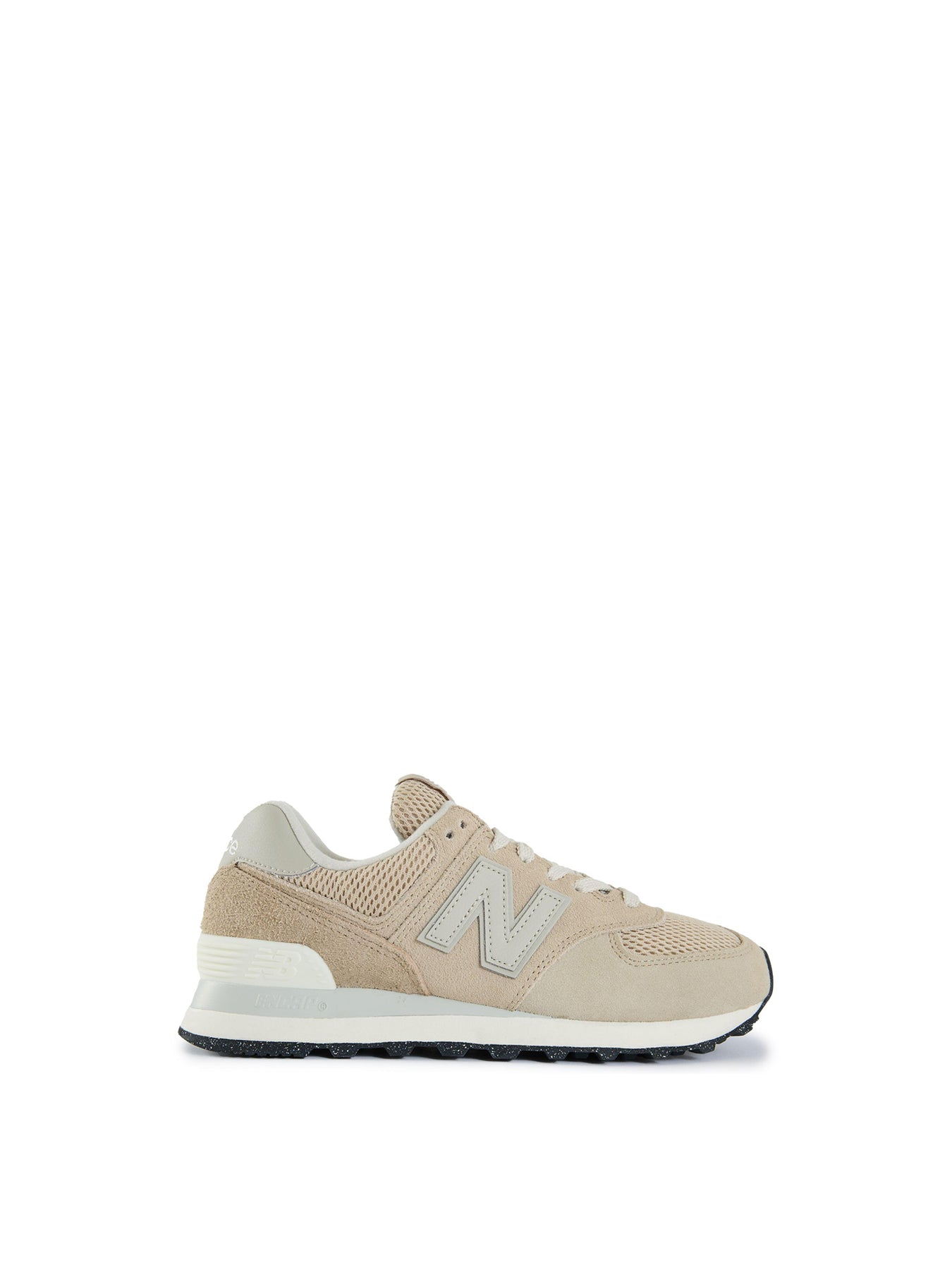 Womens NEW BALANCE 574 Suede Trainers Beige