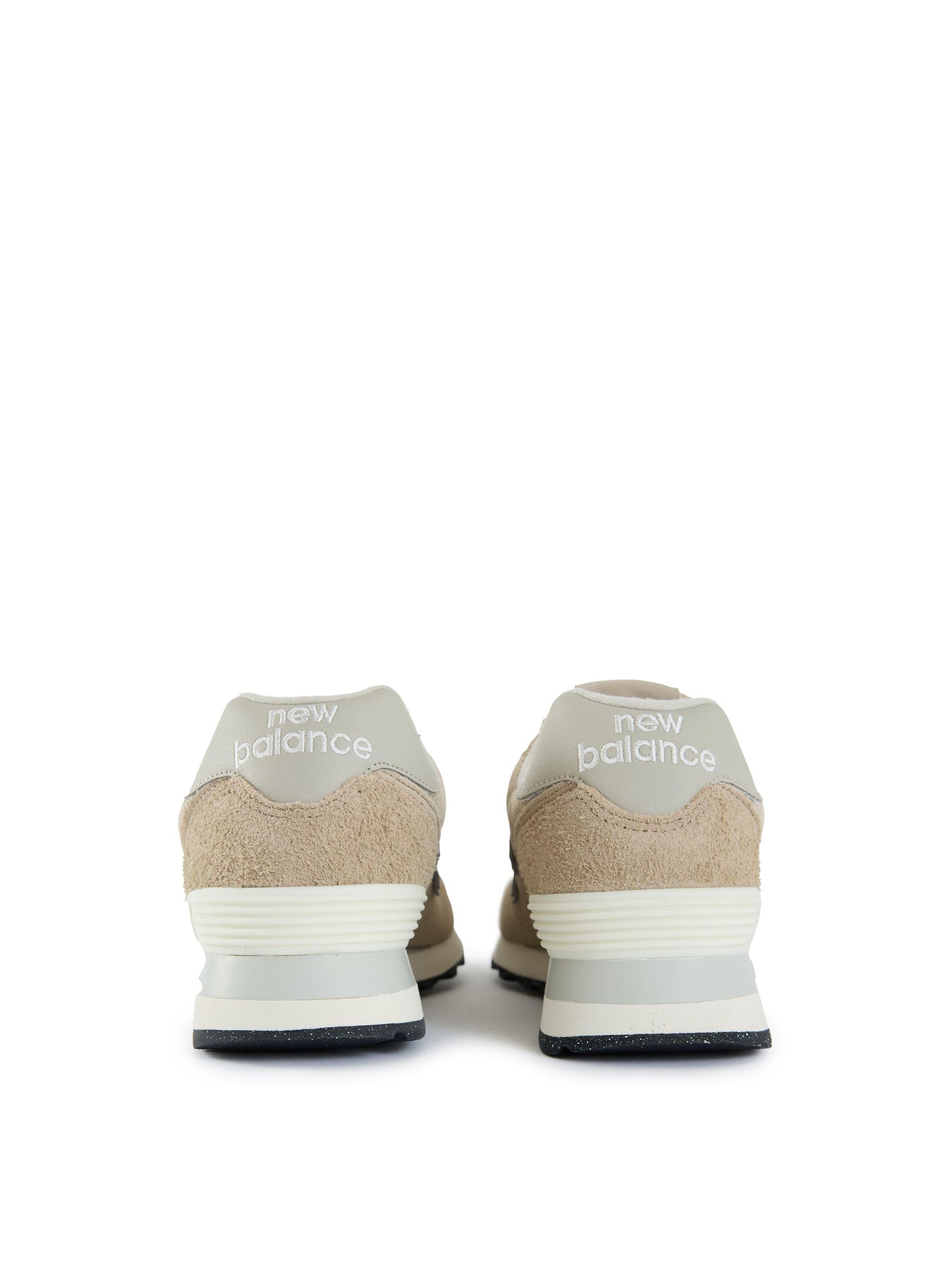 Womens NEW BALANCE 574 Suede Trainers Beige