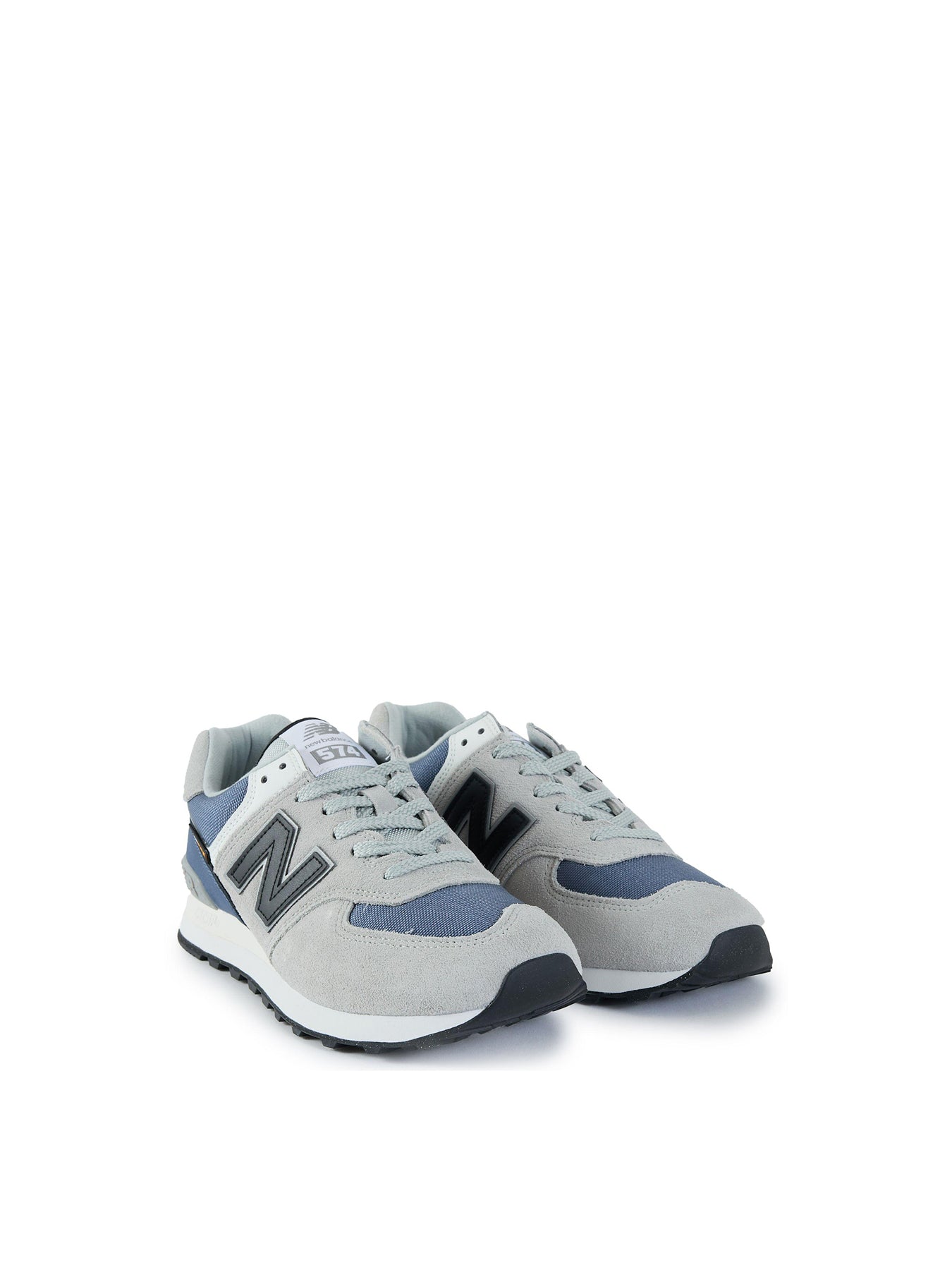 Mens NEW BALANCE 574 Suede Trainers Grey